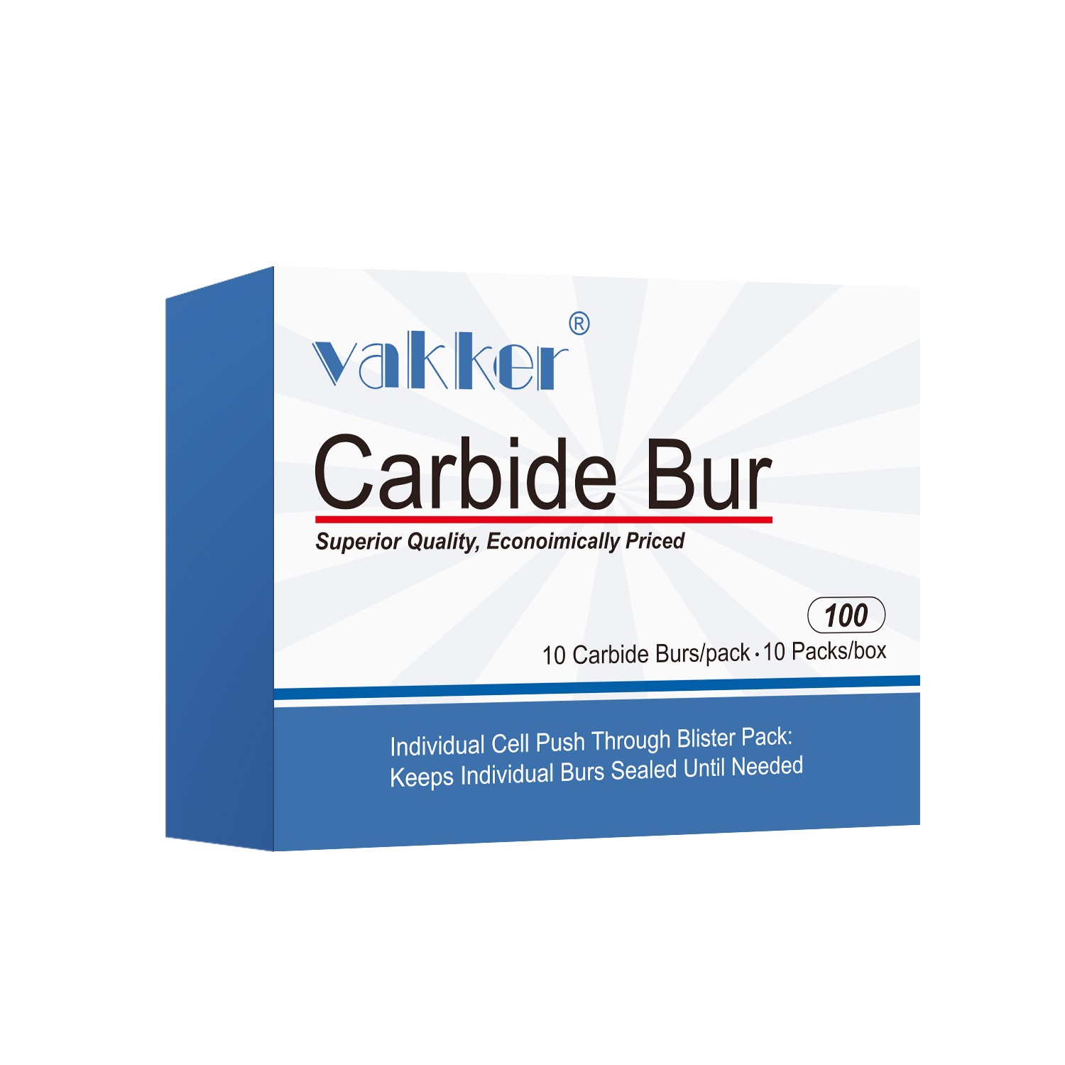 Vakker Dental Carbide Burs FG 37 Friction Grip 10/pk