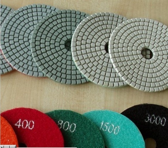 6″ Diamond Polishing Pad 6 PCS Granite Concrete Grit 50 100 200 400 800 6000