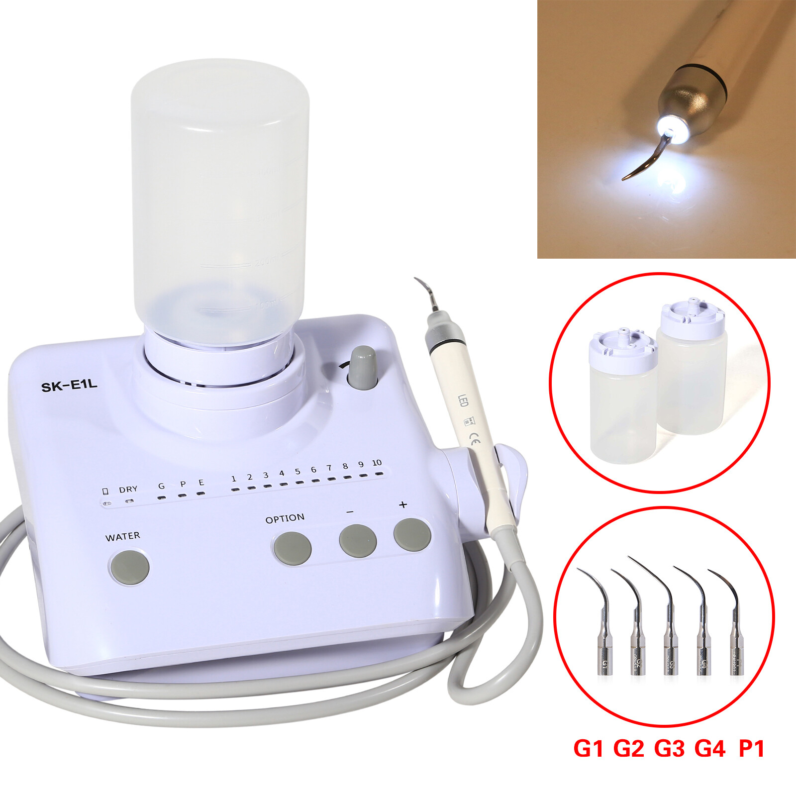 For Cavitron EMS Dental Ultrasonic Scaler with LED Handpiece Auto Water Supply