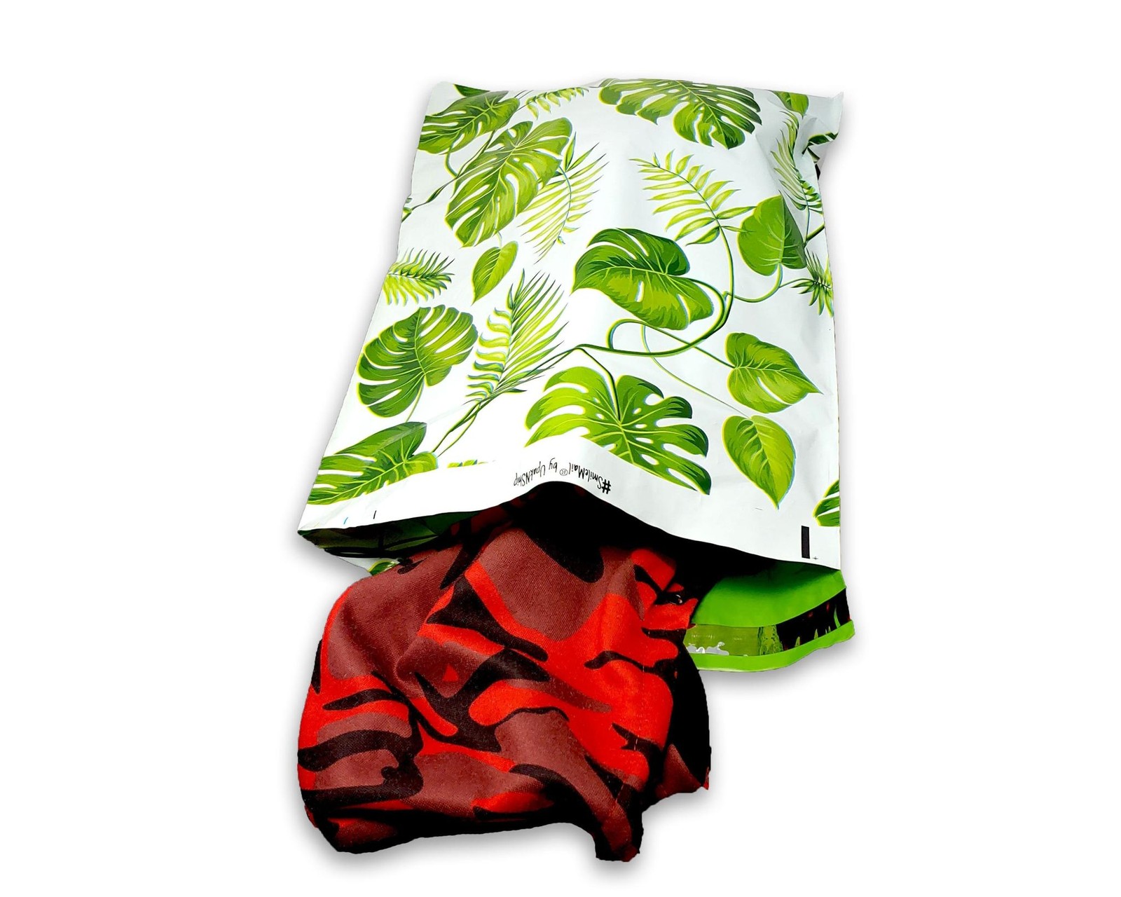 10×13, 14.5x19x4″ Tropical Palm Leaves Flat Poly Mailers Combo, Medium and Large
