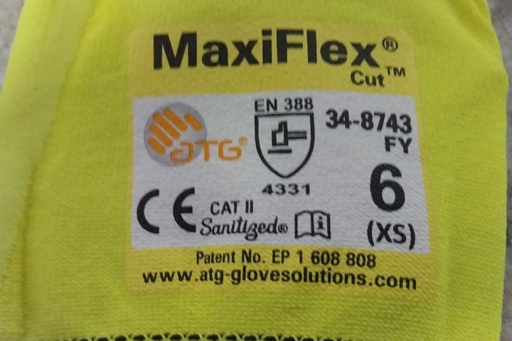 Pip 34-8743FY 12 Pk Size XS / 6 Yellow Cut-Resistant Glove
