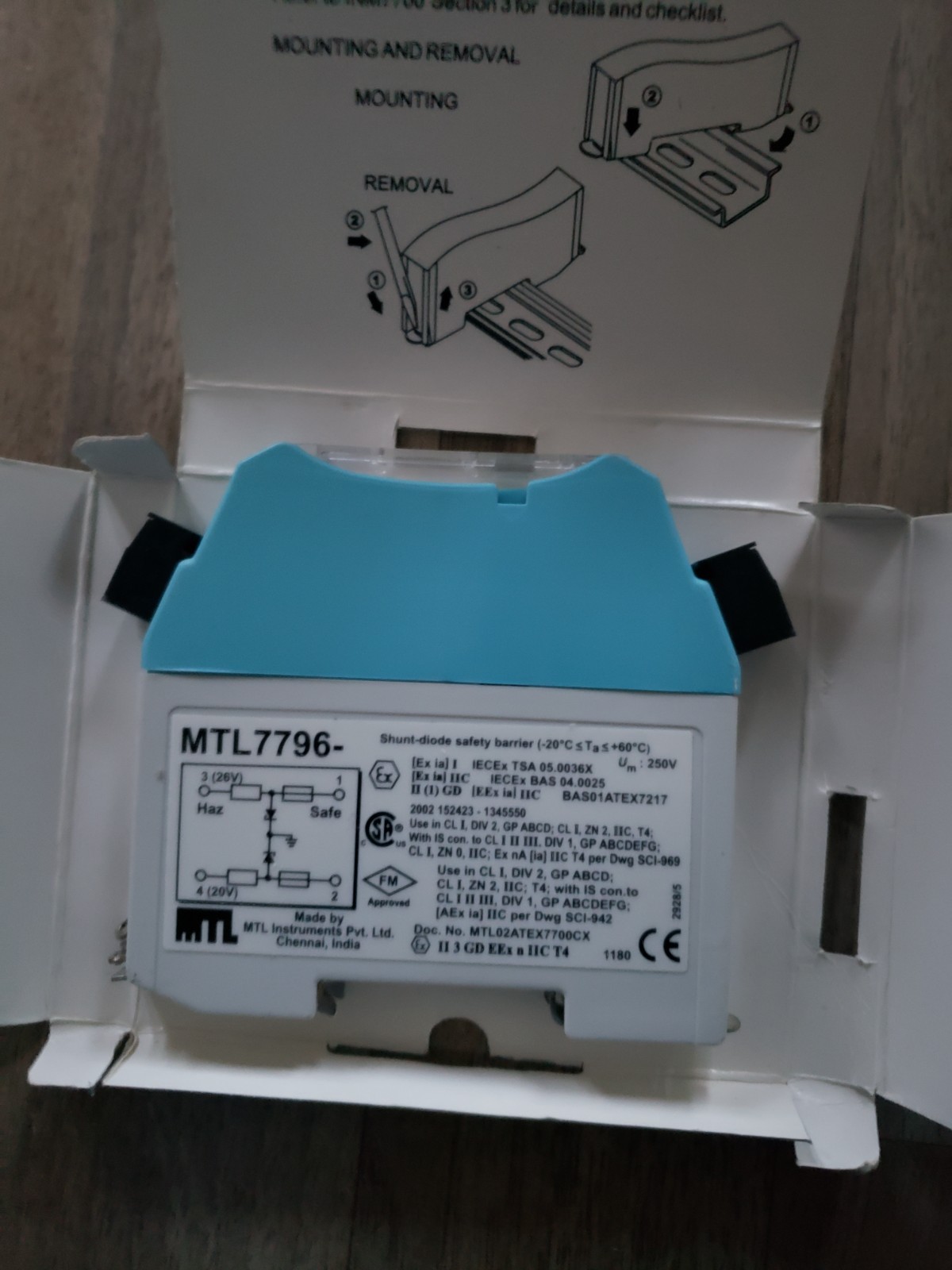 New MTL MTL7796- Safety Barrier M, made in Vietnam.
