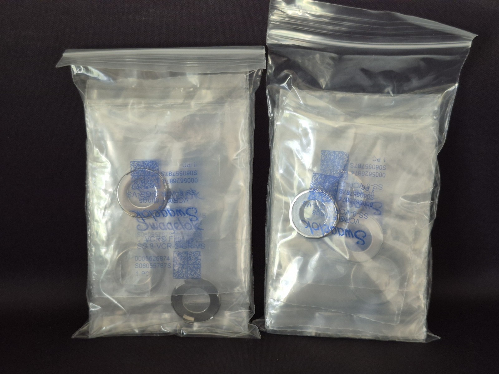 20 Pack – Swagelok 316L Stainless Steel VCR 1/2 in. Gasket SS-8-VCR-2-GR-VS
