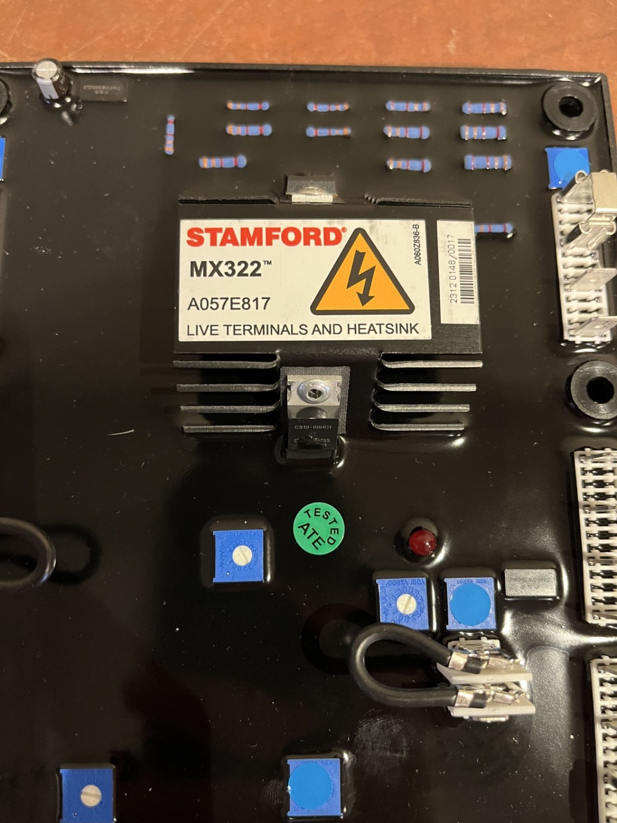 NEW Genuine OEM Cummins Stamford MX322 Automatic Voltage Regulator P/N: A062Y338