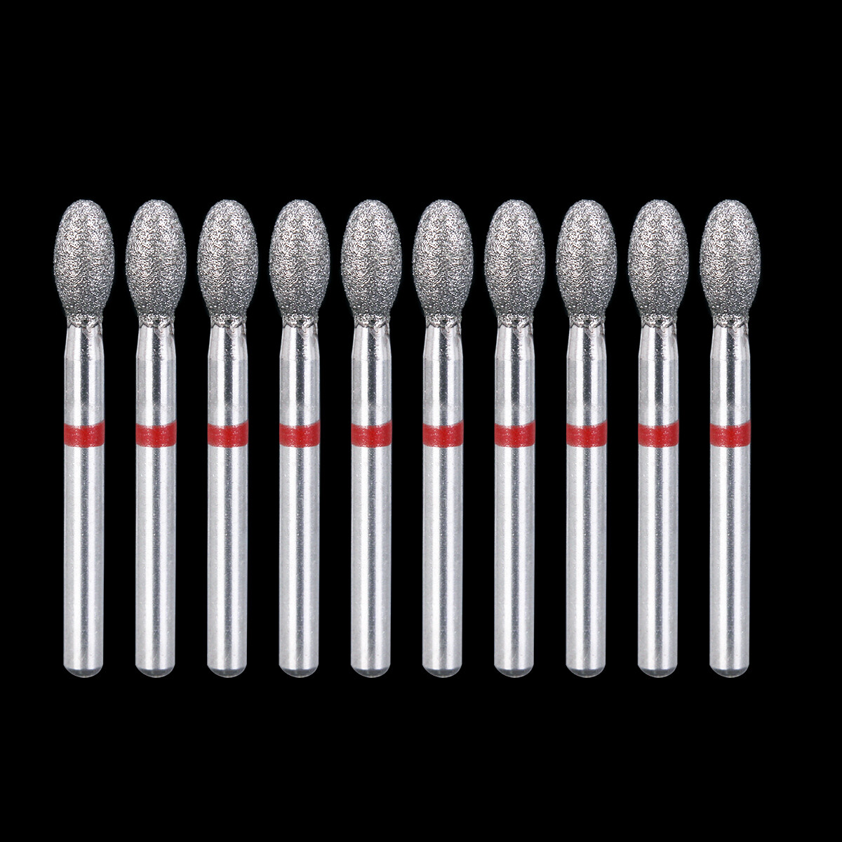 Dental Fine Grit Diamond Burs 379-023F/368-023F Egg Football Shape for Cutting