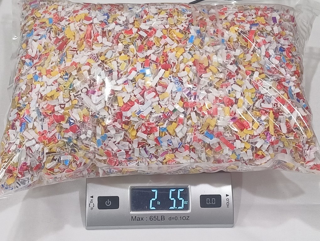 2.5-LB Multicolor Recycled & Shredded PP5 Polypropylene (PP) #10