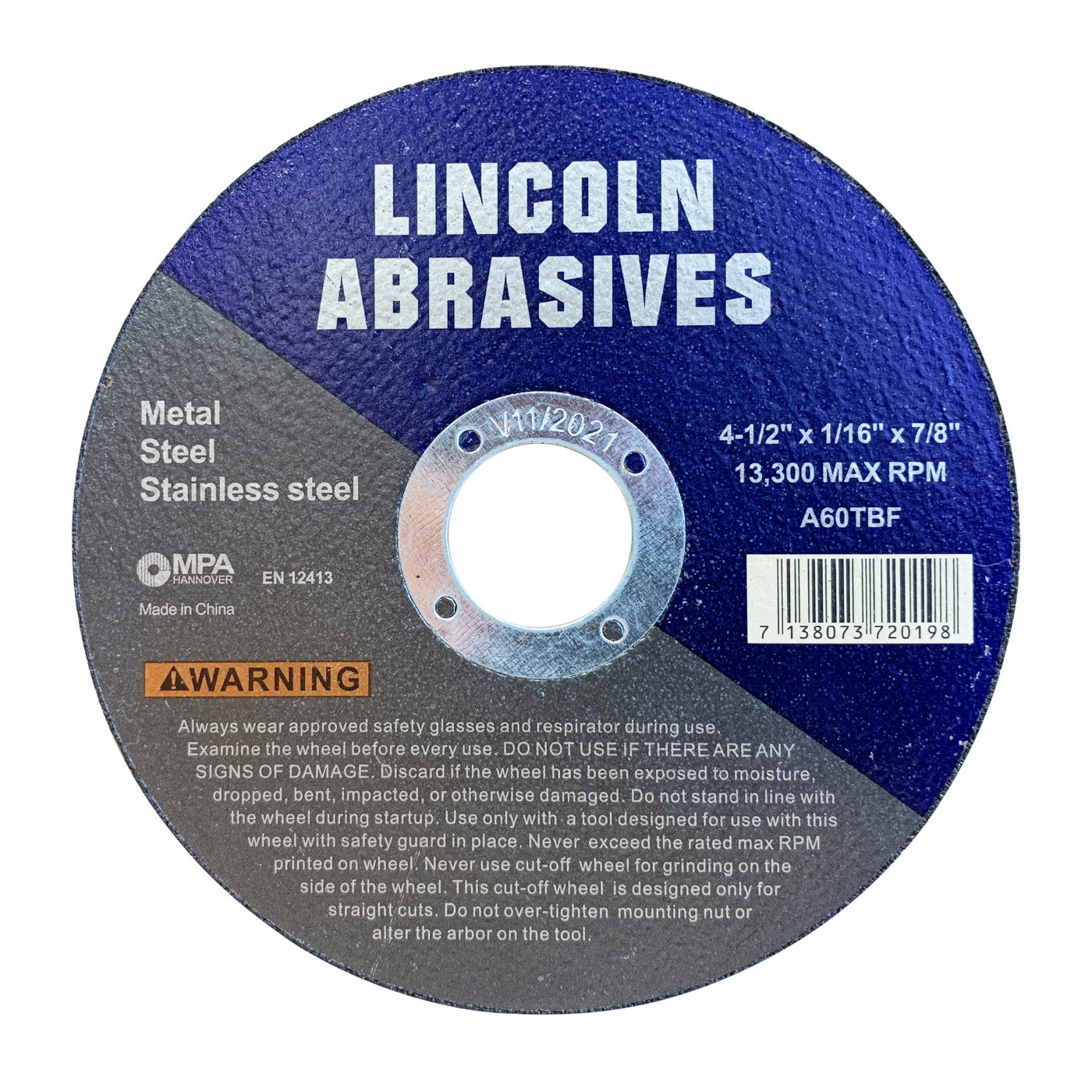 400 Pc 4-1/2″ x 1/16″ x 7/8″ Cut off Wheels Stainless Steel Metal Cutting Discs
