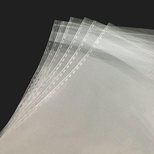200 PCS Clear Cello Bags Adhesive 9″ x 12″ 1.4 Mil Thick OPP Plastic