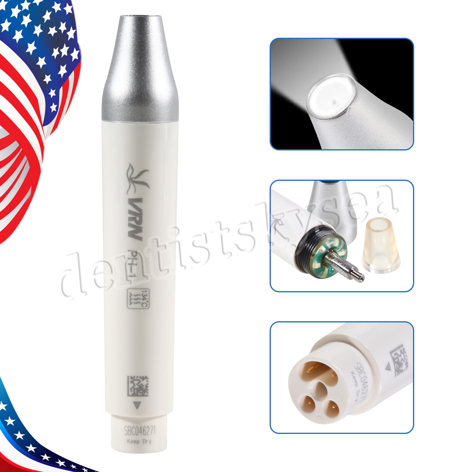 1/5/10Pcs VRN Dental Ultrasonic Scaler LED Handpiece HP-5L For Woodpecker EMS