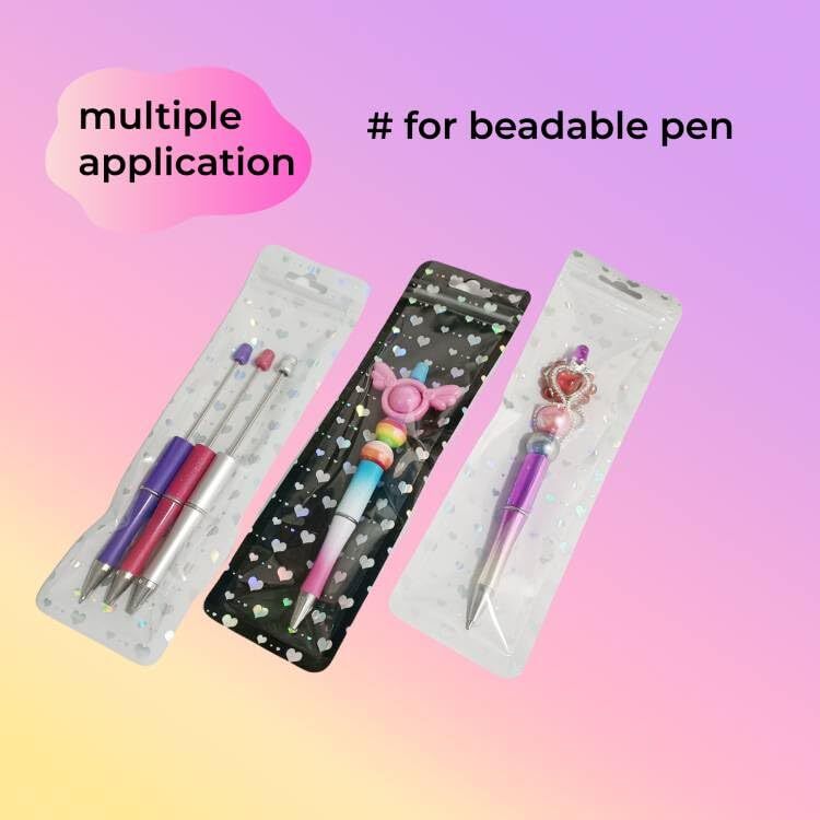 100 Resealable Bags 2.5×8.5 for Pens Jewelry Cosmetic Storage