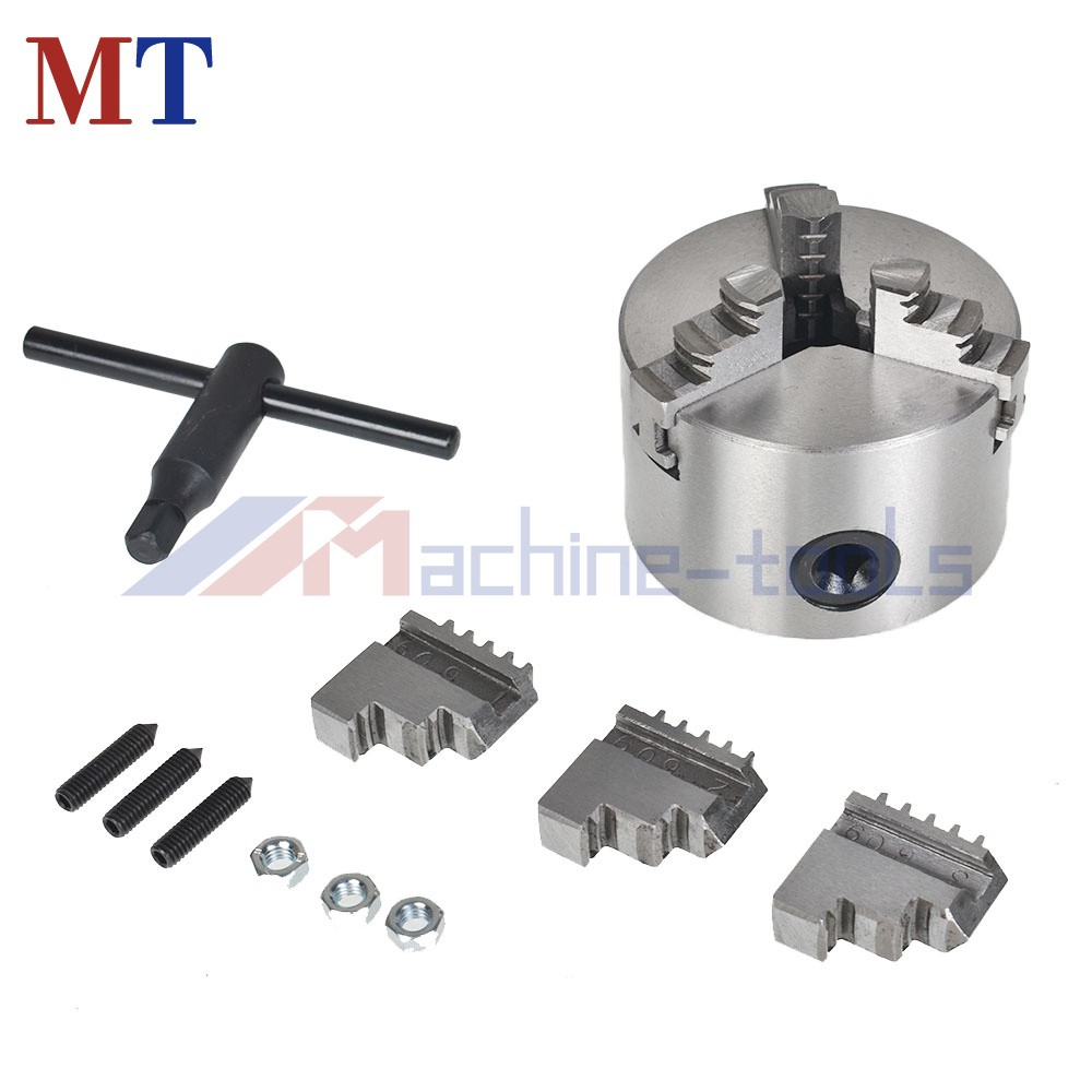3 Jaw Lathe Chuck Manual Chuck 3″ K11-80 Self-centering Lathe Drilling Part 80mm