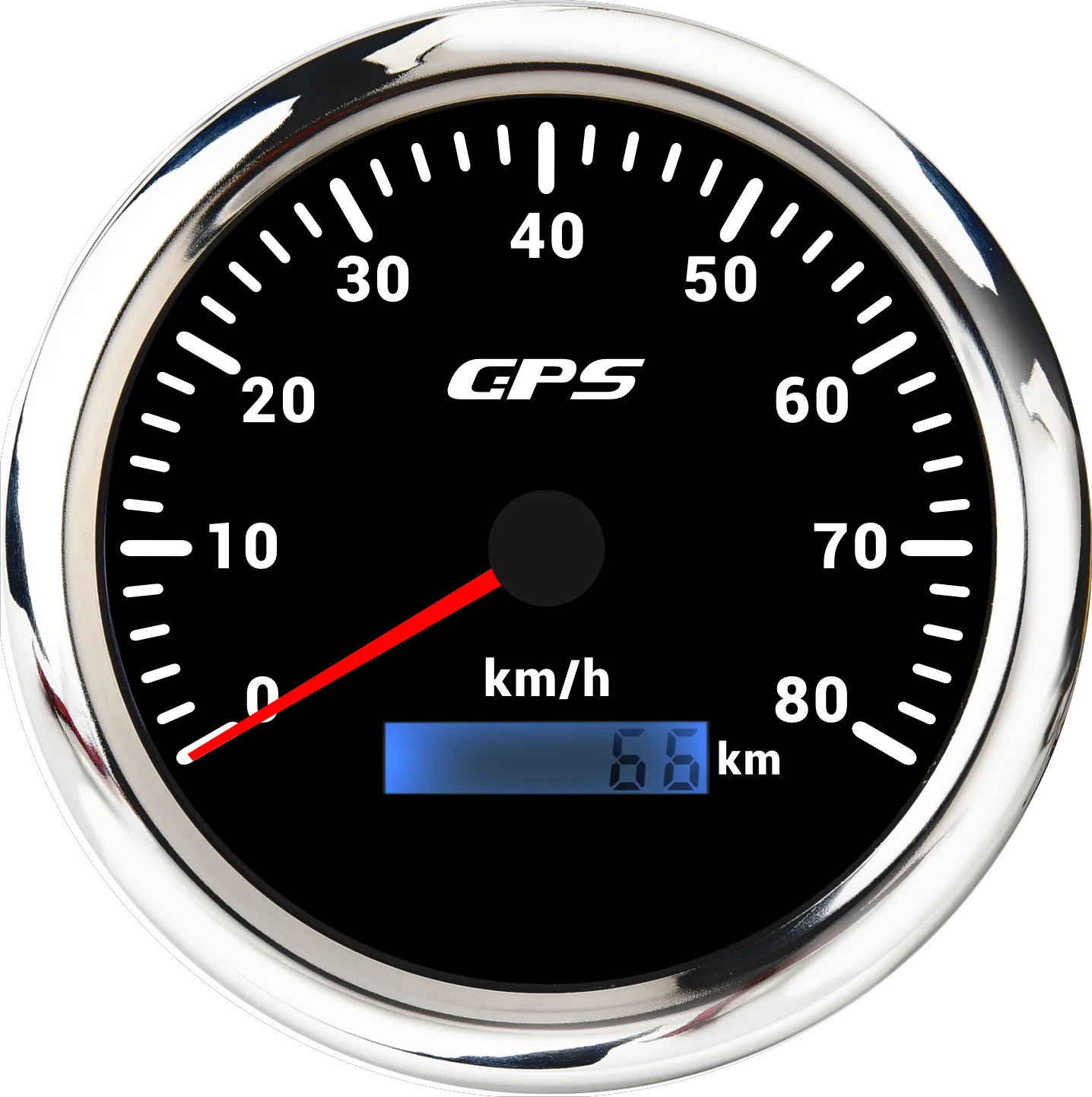 LED Universal 110MM GPS Speedometer 60/80/120/200KMH 80MPH Speed Gauge Meter