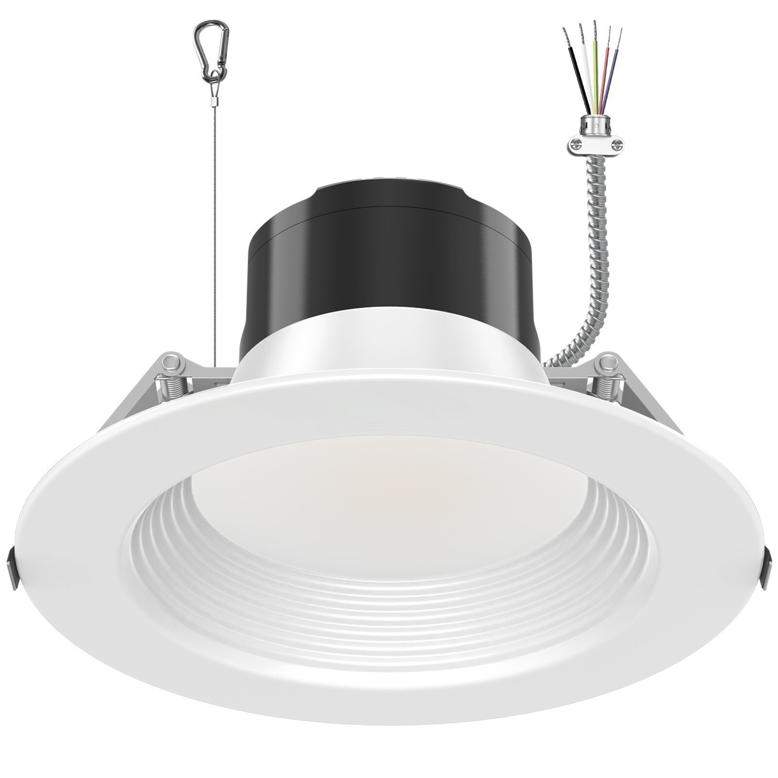 6 Inch LED Commercial Downlight,27W Recessed Ceiling Light Power &CCT Adjustable