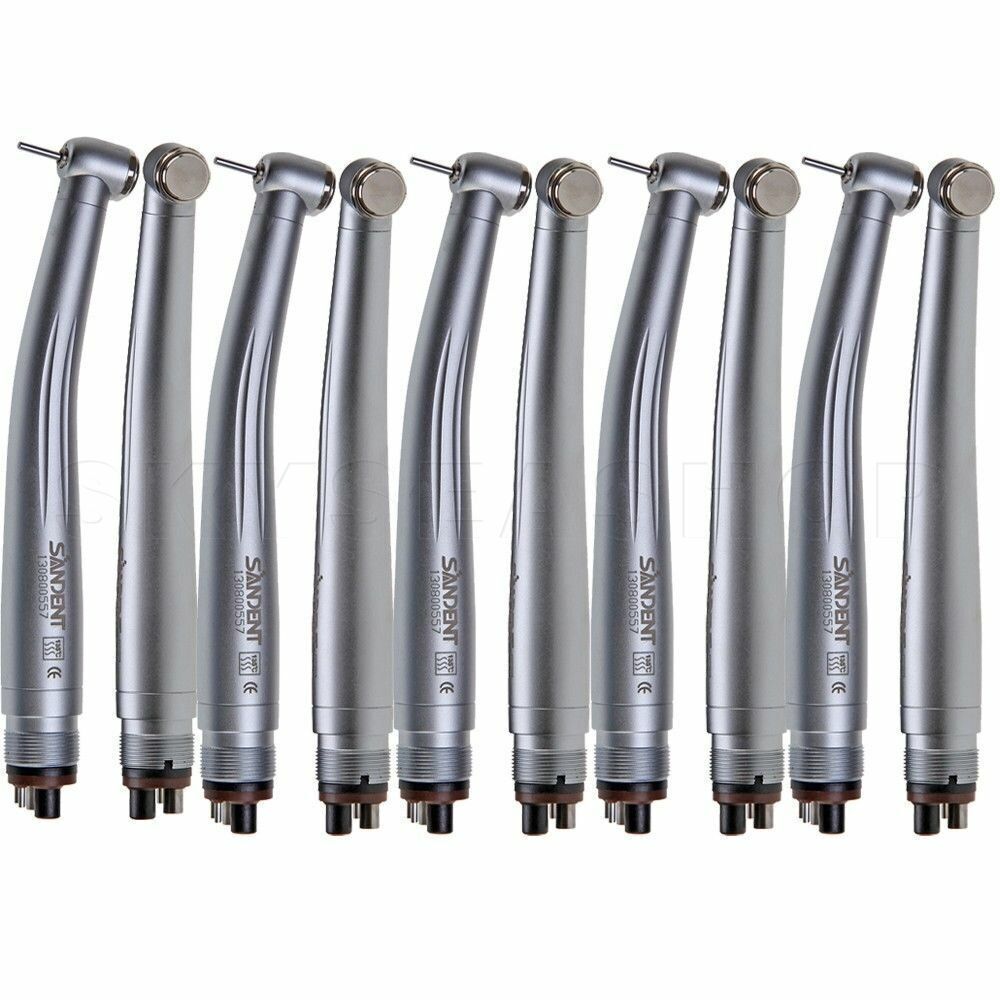 10 SANDENT NSK Style Dental High Speed Handpiece Push Button Standard Head 4H ST