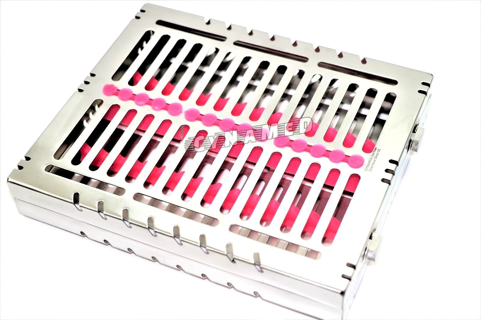 10 GERMAN DENTAL AUTOCLAVE STERILIZATION CASSETTE BOX TRAY FOR 15 INSTRUMENT