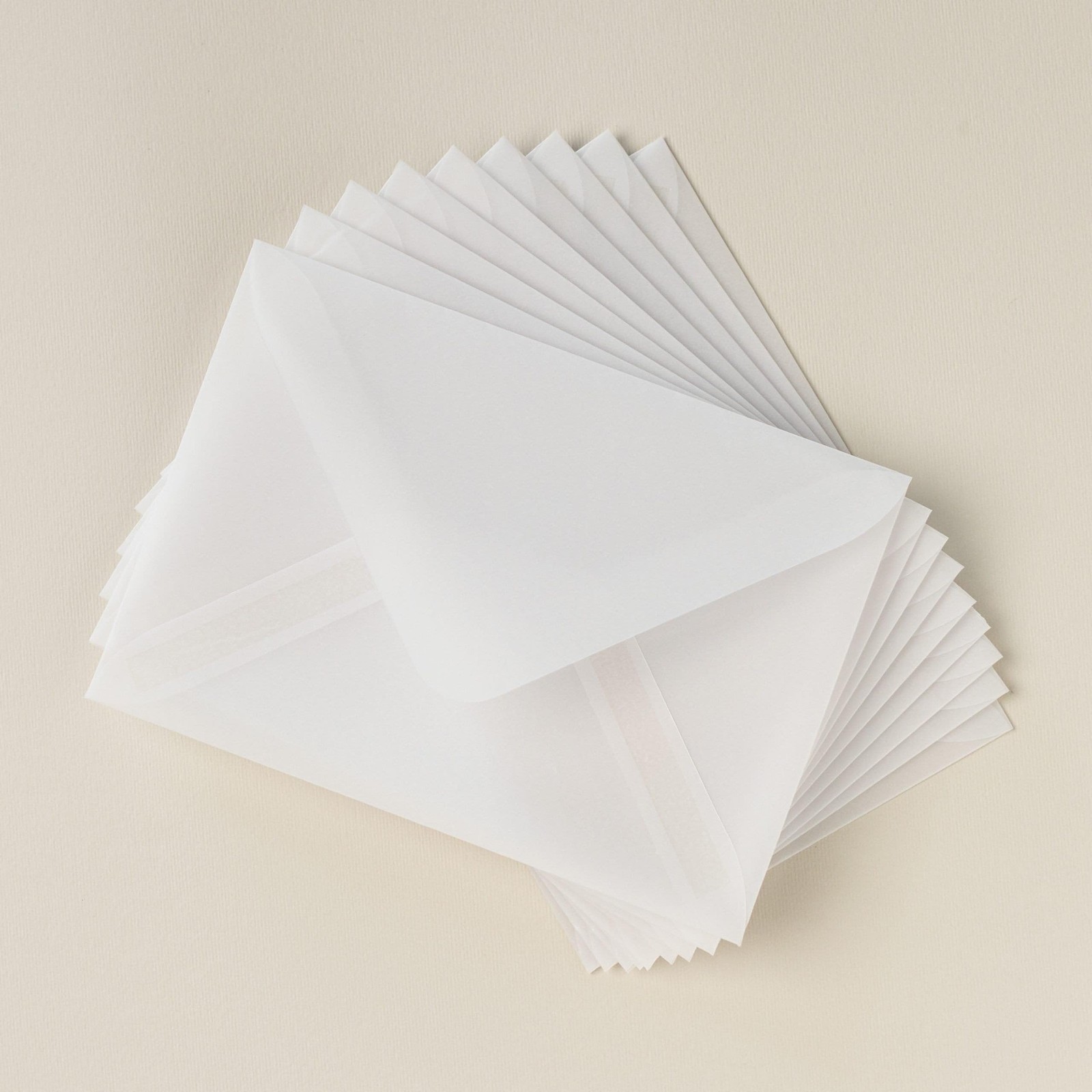 20 PCS 5×7 Inch A7 Plain Transparent Vellum Envelopes Wedding Invitations