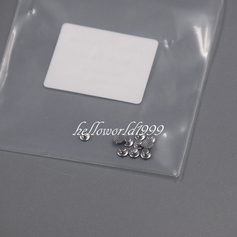 100 Pcs/10packs Dental Orthodontic Lingual Buttons Bondable Round Base Mesh