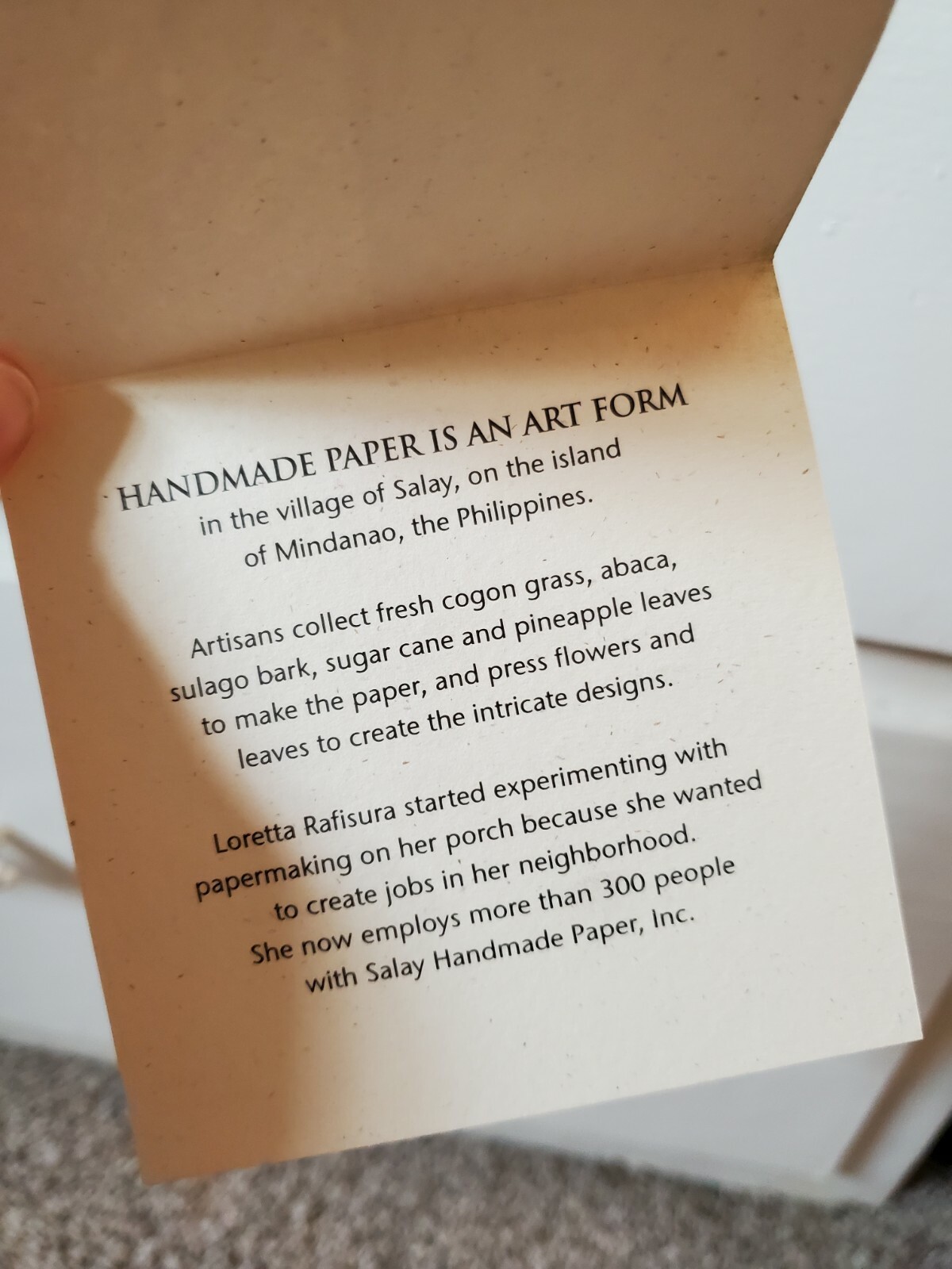 Ten Thousand Villages Handmade Paper Journal From The Philippines
