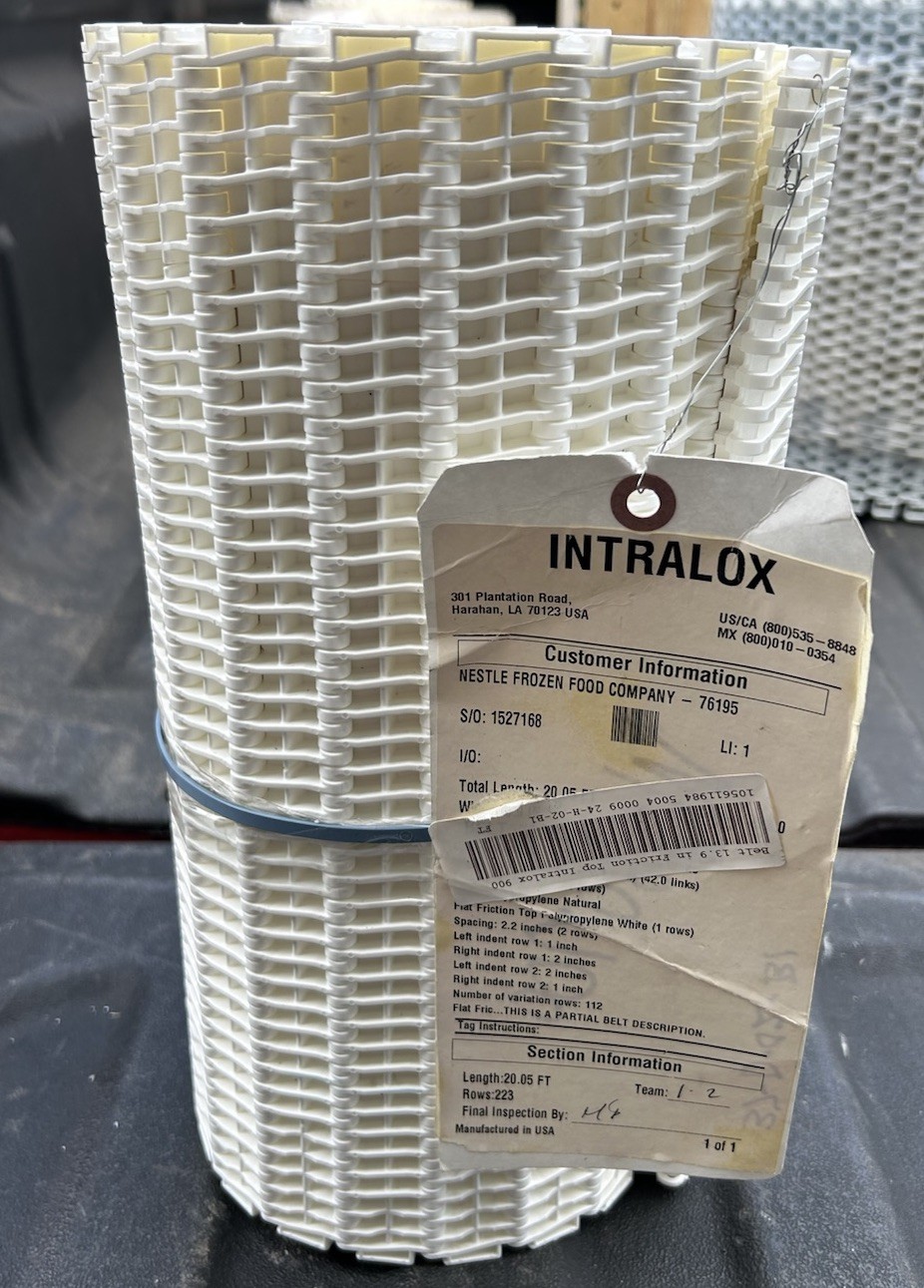 ?INTRALOX 1100 SERIES FLUSH GRID FRICTION TOP POLYPROPYLENE 20.0FT L – 10 IN. W