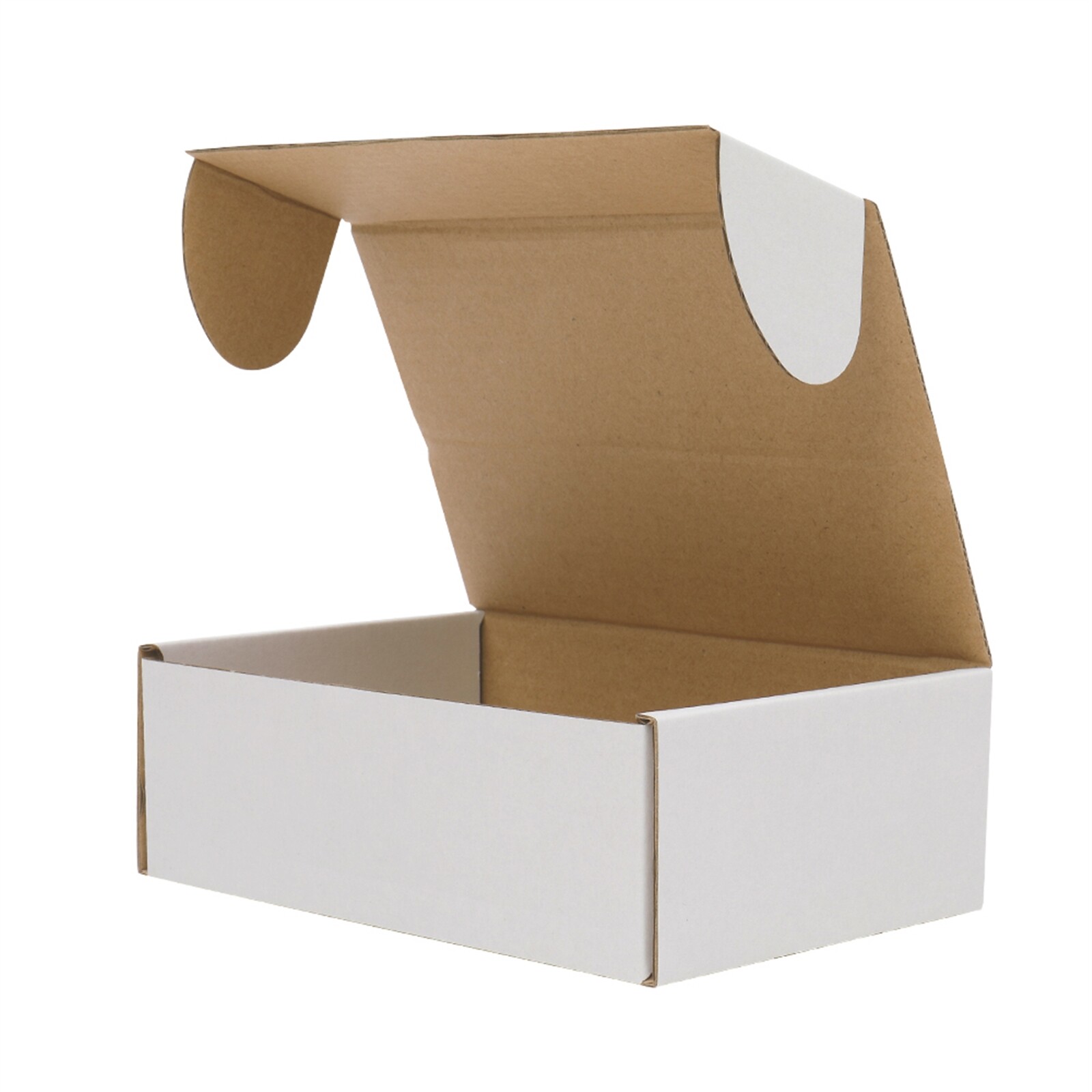 6x4x2” Shipping Boxes 50 Pack White Corrugated Cardboard Box Mailer Paper Boxes