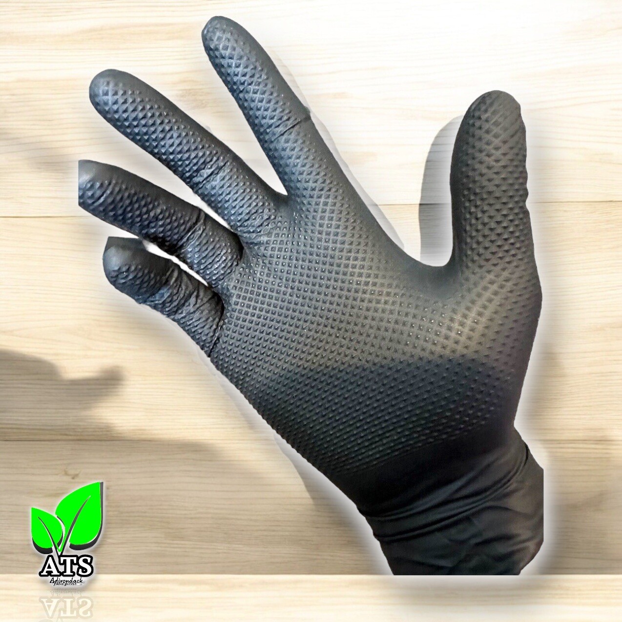 Diamond Grip 8MIL Nitrile Gloves – Black, SIZE: SMALL (Pack of 100)