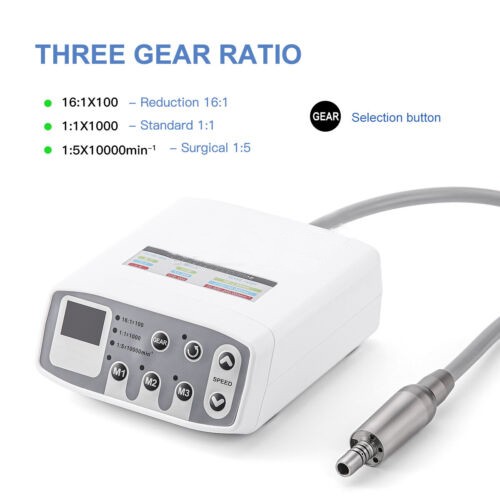 Dental LED Brushless fit 1:1/1:5/16:1 Electric Micro Motor Internal E-type 4Hole