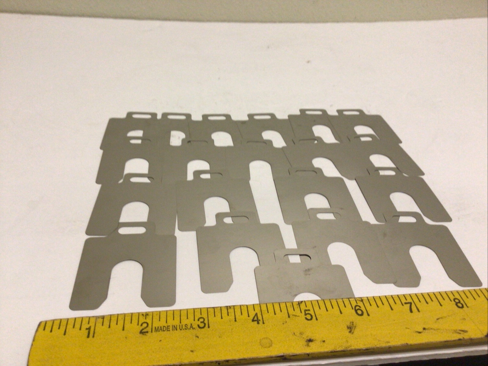 NEW, (LOT OF 20) MAUDLIN PRODUCTS MSA003 A-2 X 2″ X 0.004″,20 PACK SLOTTED SHIM