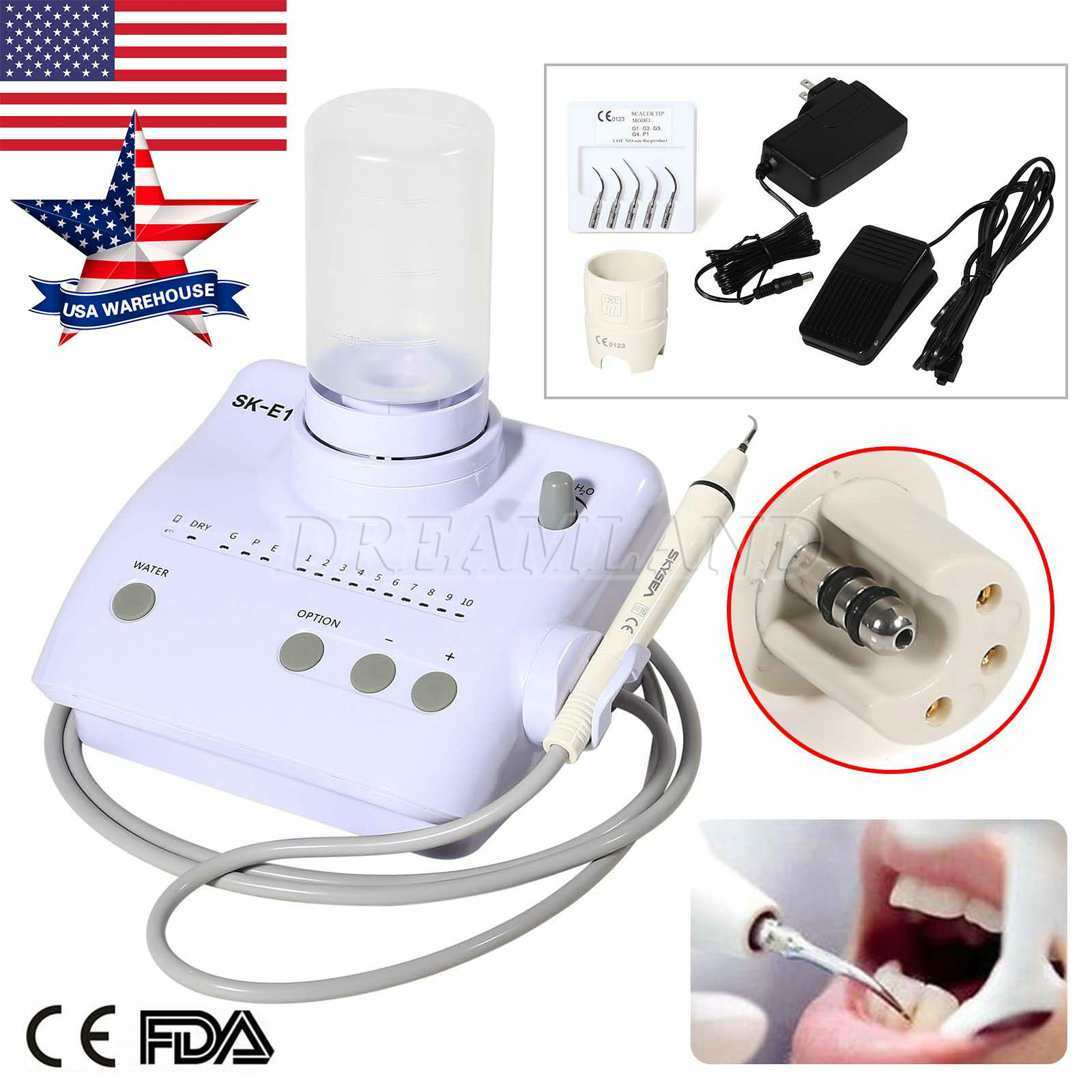 Ultrasonic Piezo Scaler Handpiece Bottles Fit EMS Cavitron Woodpecker Dental