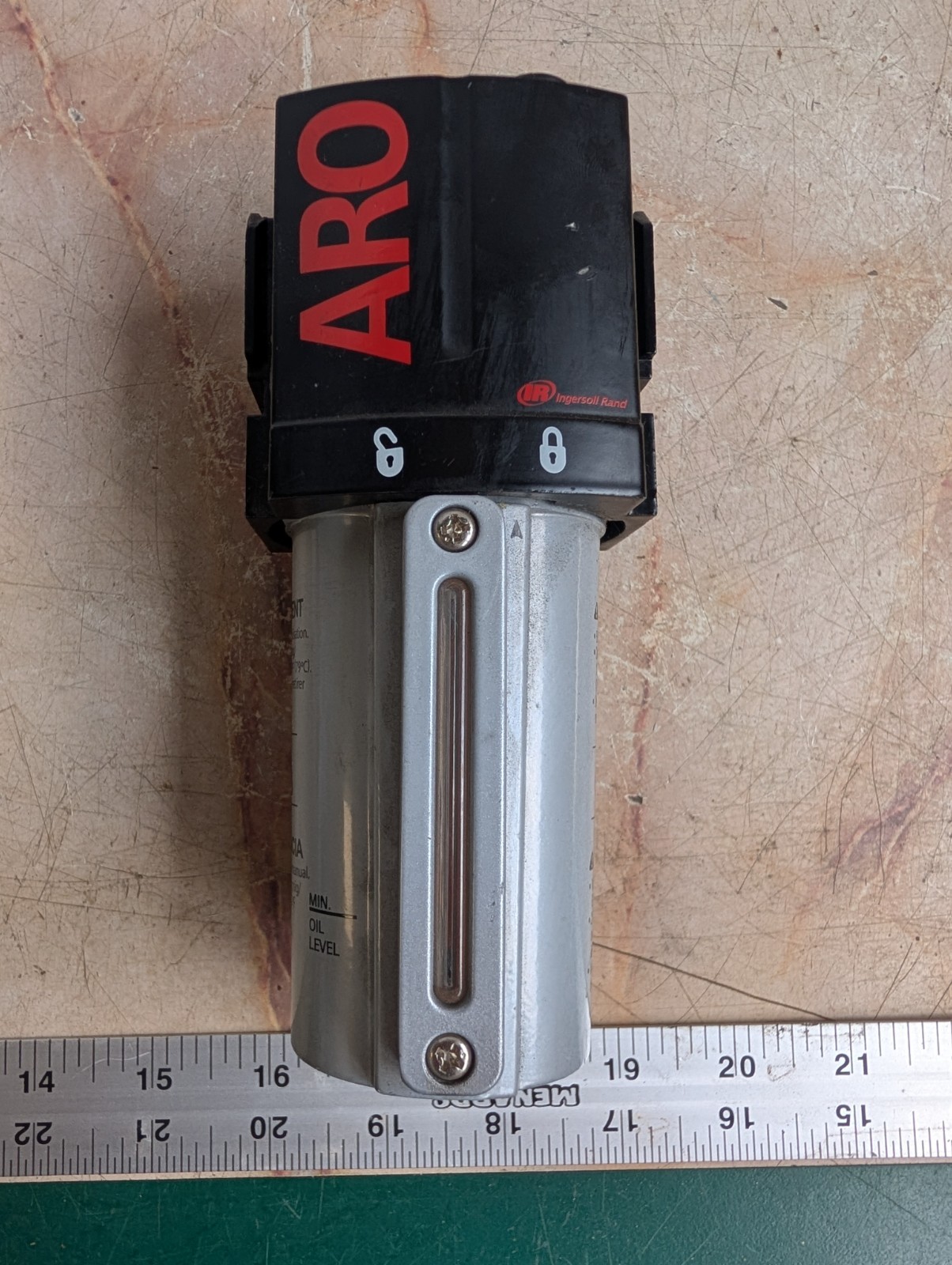 ARO Pneumatic Air Line Lubricator 250 PSI Metal Bowl Ingersoll Rand NEW