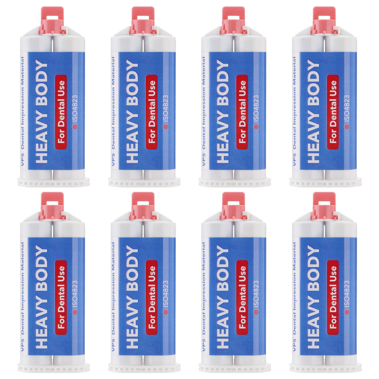 8Pcs Heavy Body Fast Rapid Set Dental Impression Material 50mL Cartridge VPS PVS