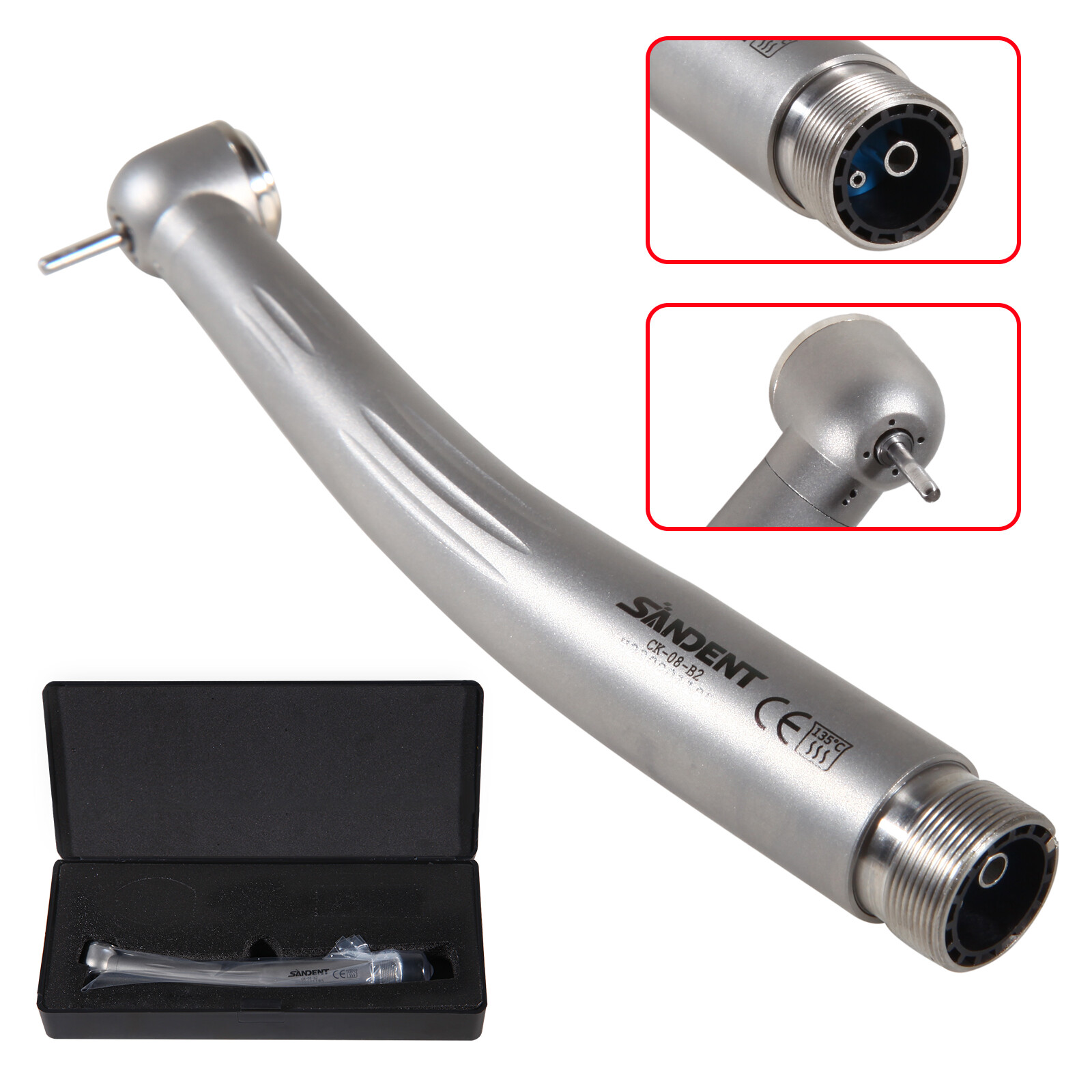10x Dental High Speed Handpiece Ceramic Cartridage Push 2 Holes Single Spray