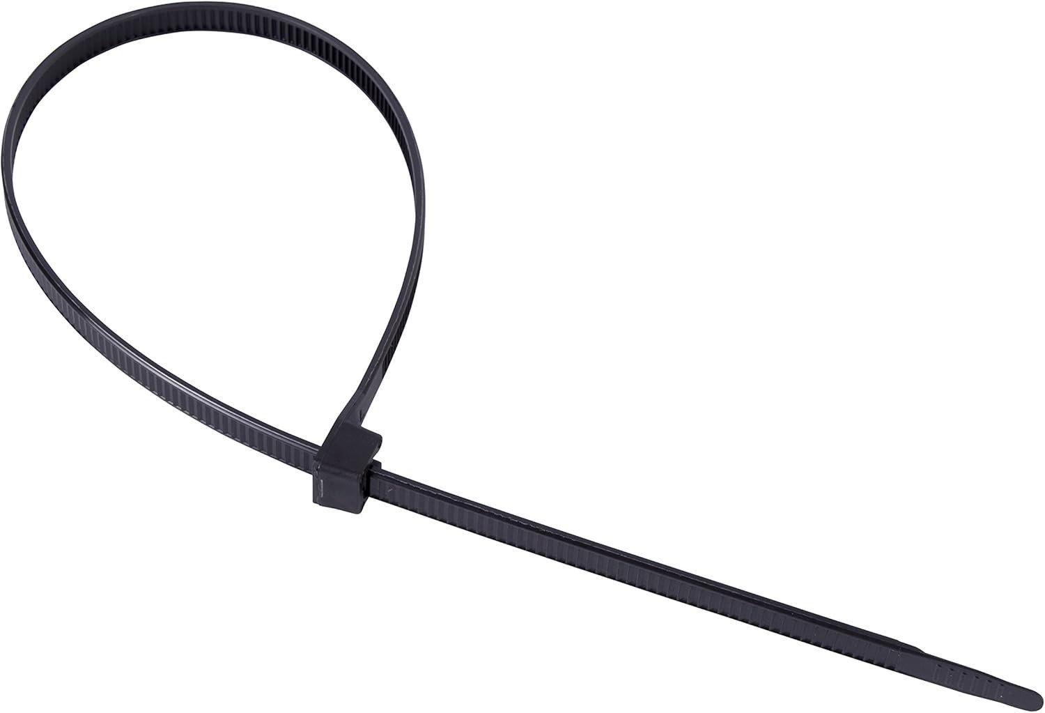 Secure 4 Inch Nylon Cable Ties, UV Resistant, 18 lb, 100 Pack for Organizing