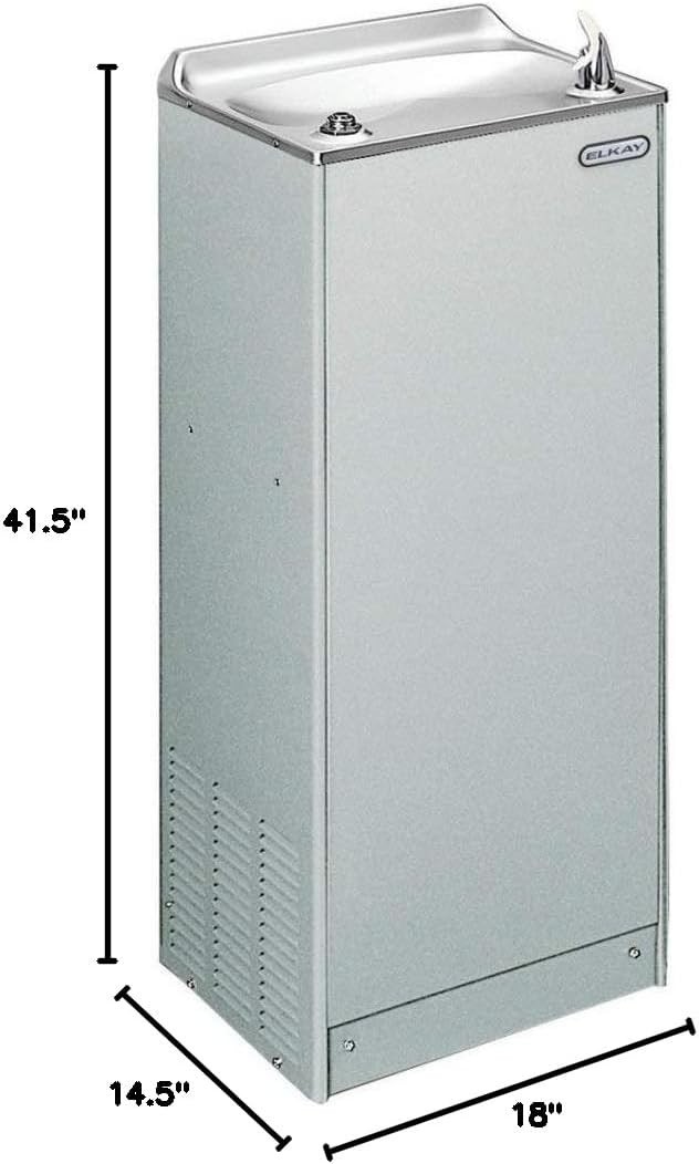 Elkay EFA8L1Z Water Cooler Floor Mount Non-Filtered 8 GPH Light Gray Granite