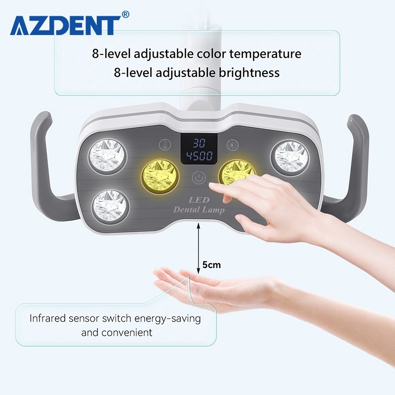 9W Dental 6 LED Lamp Oral Light Lamp For Unit Chair with LCD Display