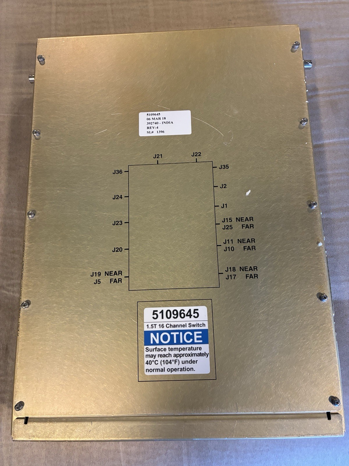 1.5T GE Signa MRI 16ch Switch 5109645 12x 15x 16x 23x