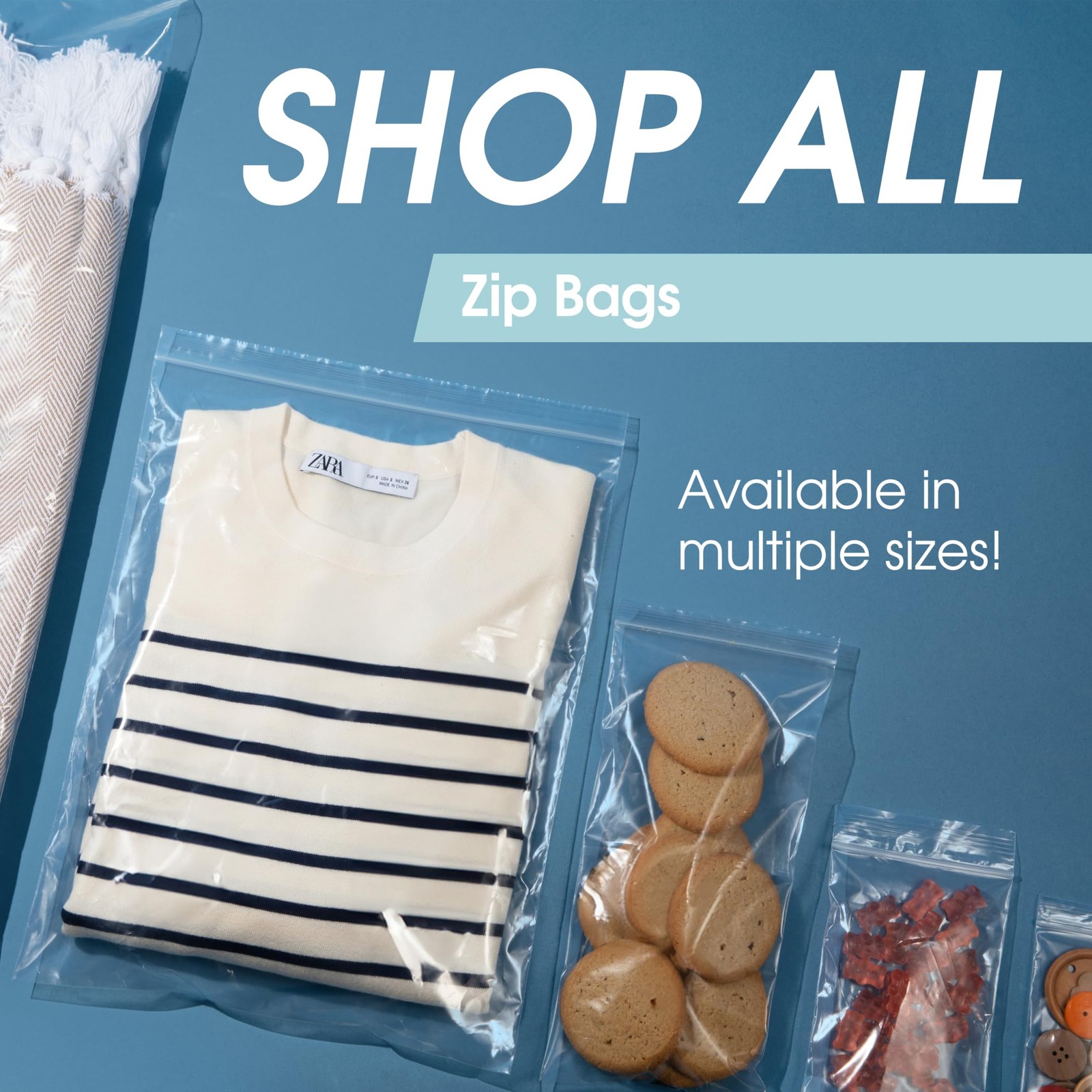 Spartan Industrial – 5” X 7” (1000 Count) 2 Mil Clear Reclosable Zip Plastic Pol