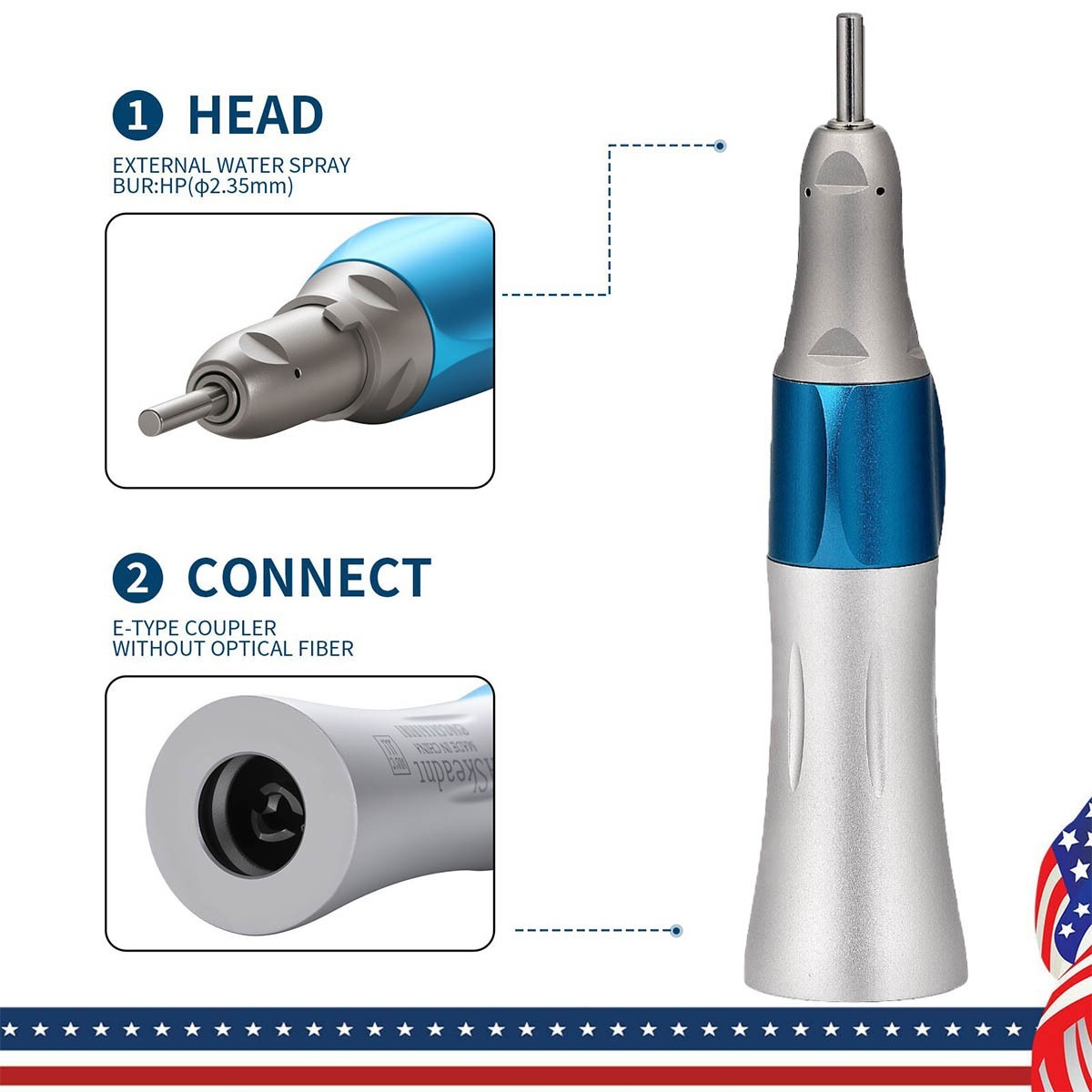 NSK Style Dental 1:1 Surgical Straight Slow Low Speed Handpiece