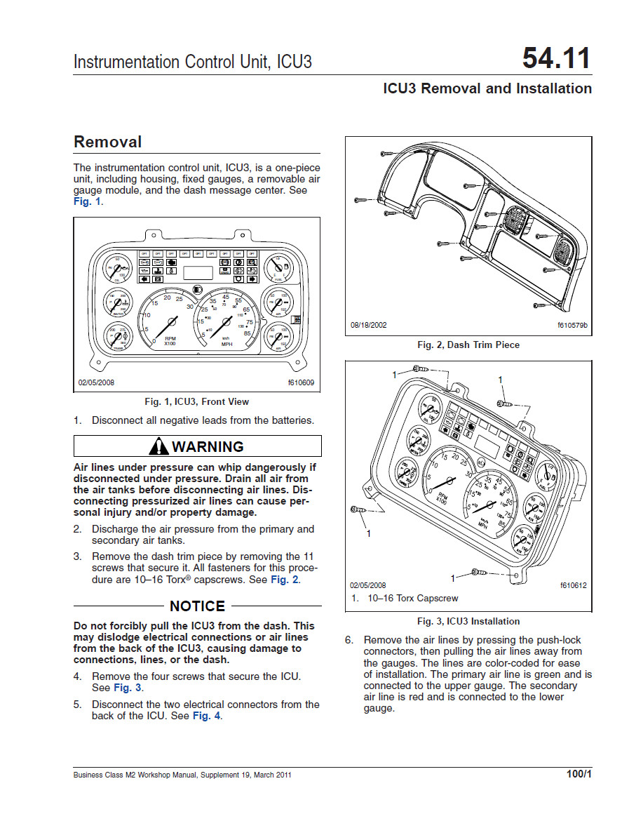 2003-2014 Freightliner M2 100, M2 106, M2 112 Truck Shop Service Manual (USB)