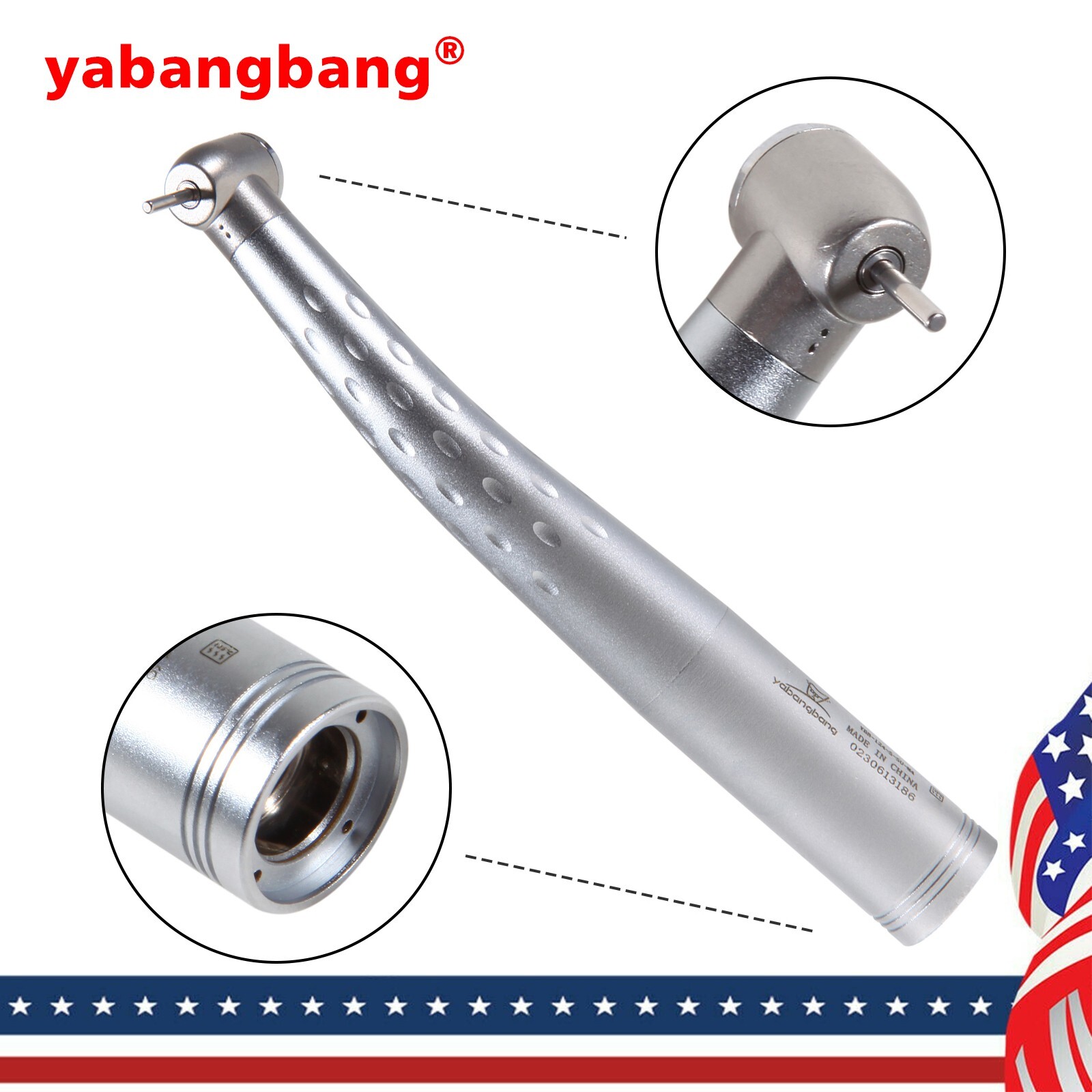 1-5* Dental High Speed Handpiece Standard Head / 4 Hole Coupler Fit KAV GB4 mx