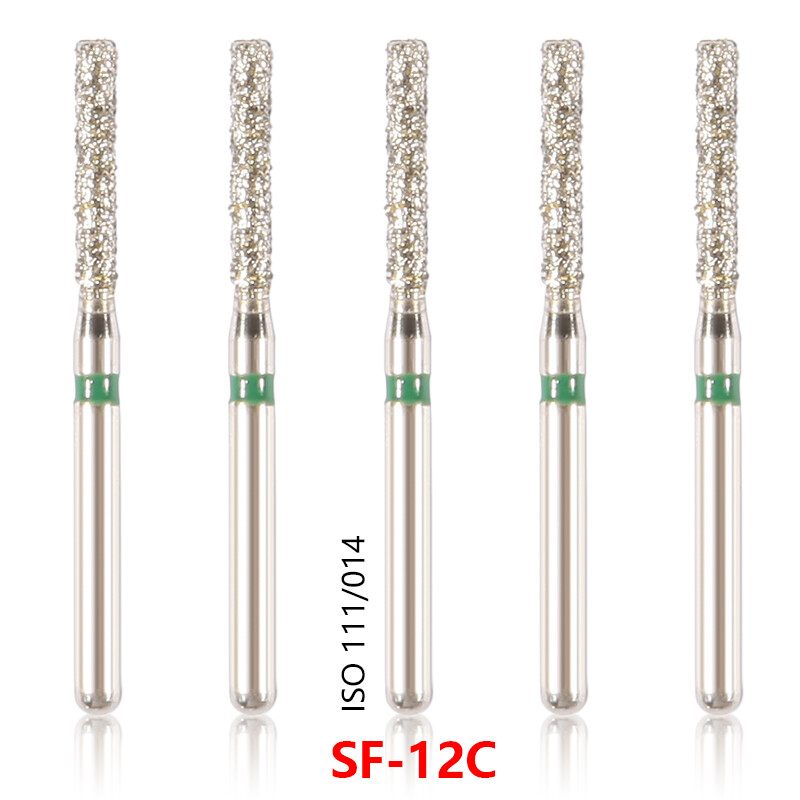 100x Brocas de fresa de diamante para dentista dental Taladro FG 1,6 mm 20 OEM