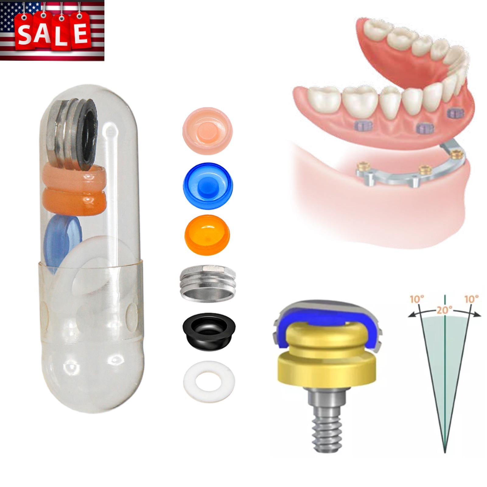US Fit Straumann Analog Scan Body Transfer Healing Abutment Cap ITI Bone Level