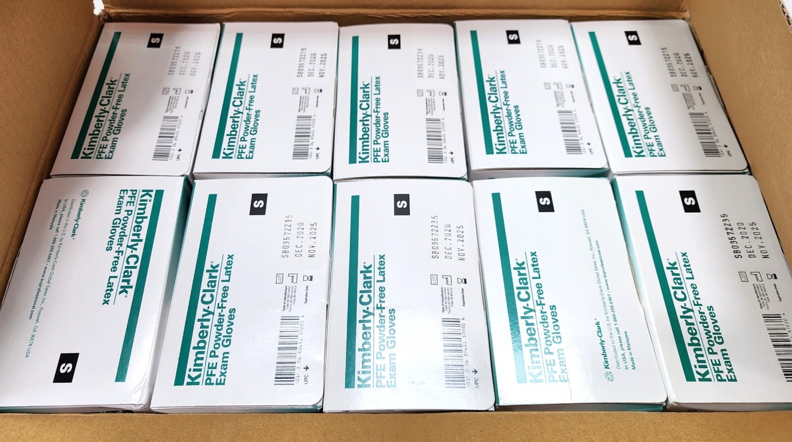 Kimberly-Clark 57220 Powder Free Latex Exam Gloves – SMALL – CASE OF 10 BOXES