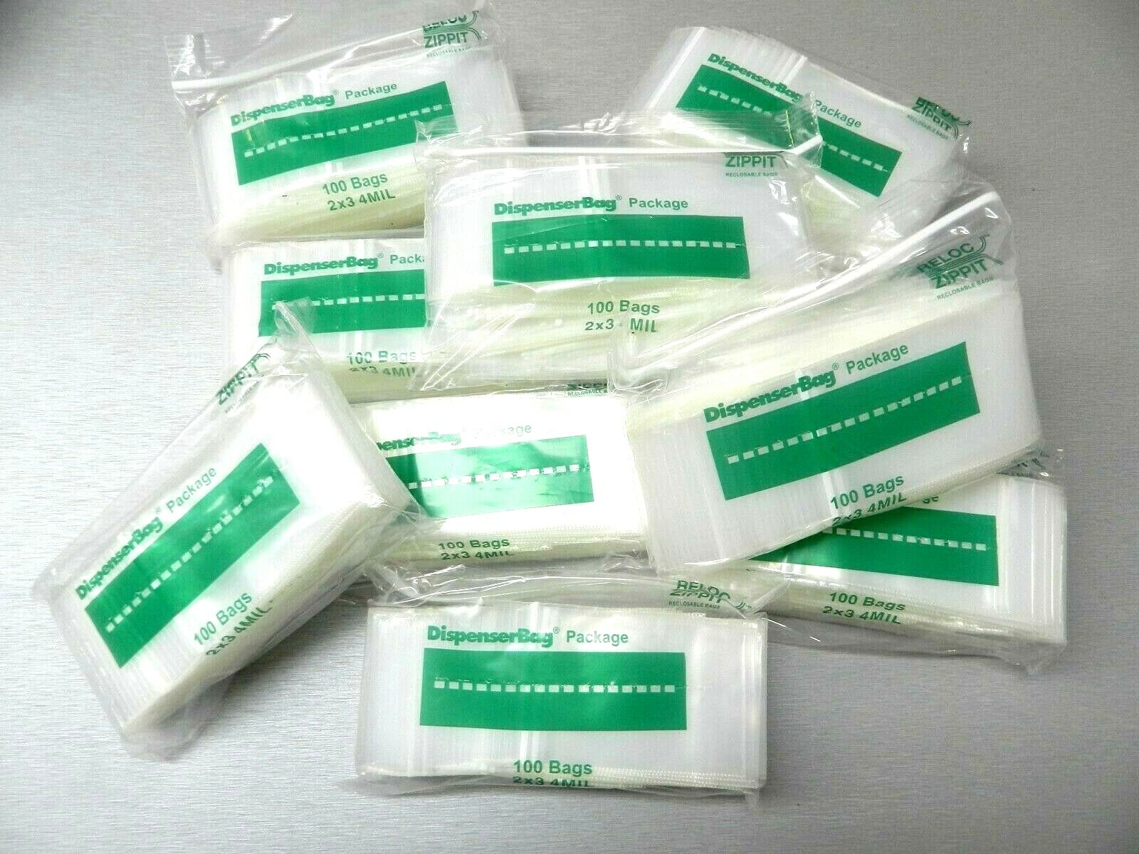 1000 Clear 2″x3″ Bags 4Mil Reloc Zippit Reclosable Slide Lock Thick 2×3 1,000 Pc