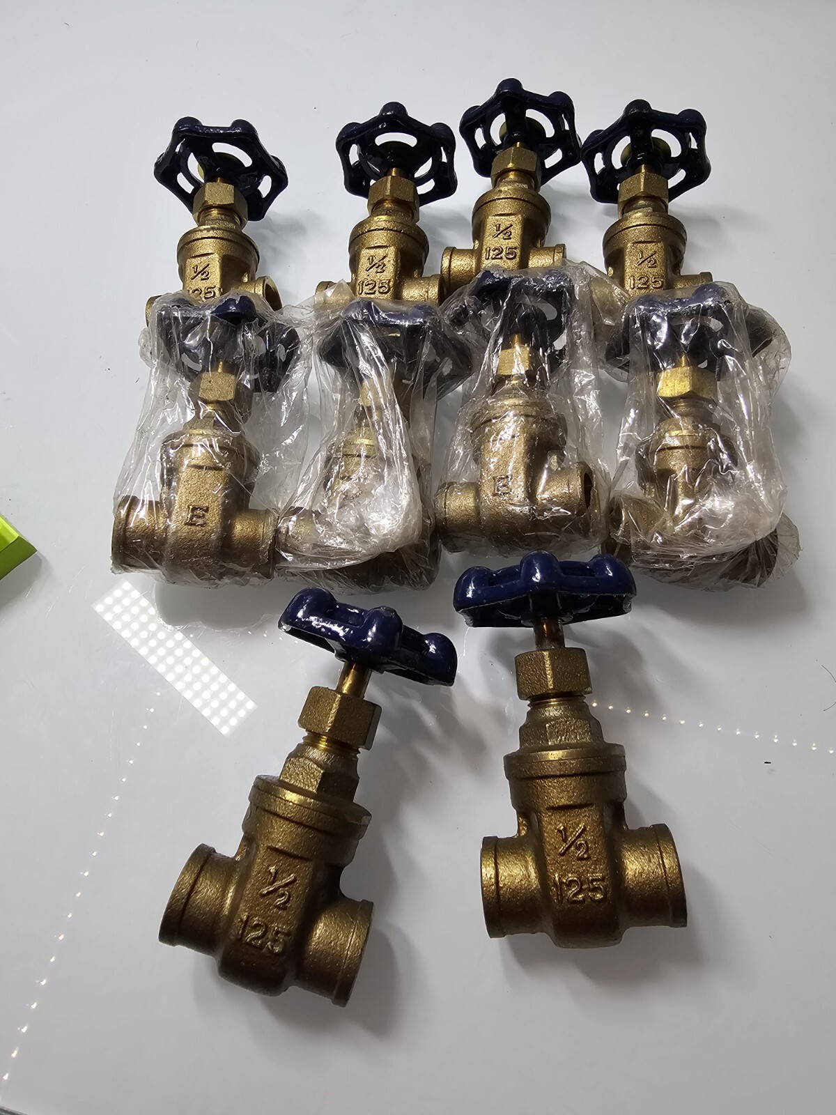 Brass Valve Threaded 1/2 125 Set Of 10 Made In Philippines