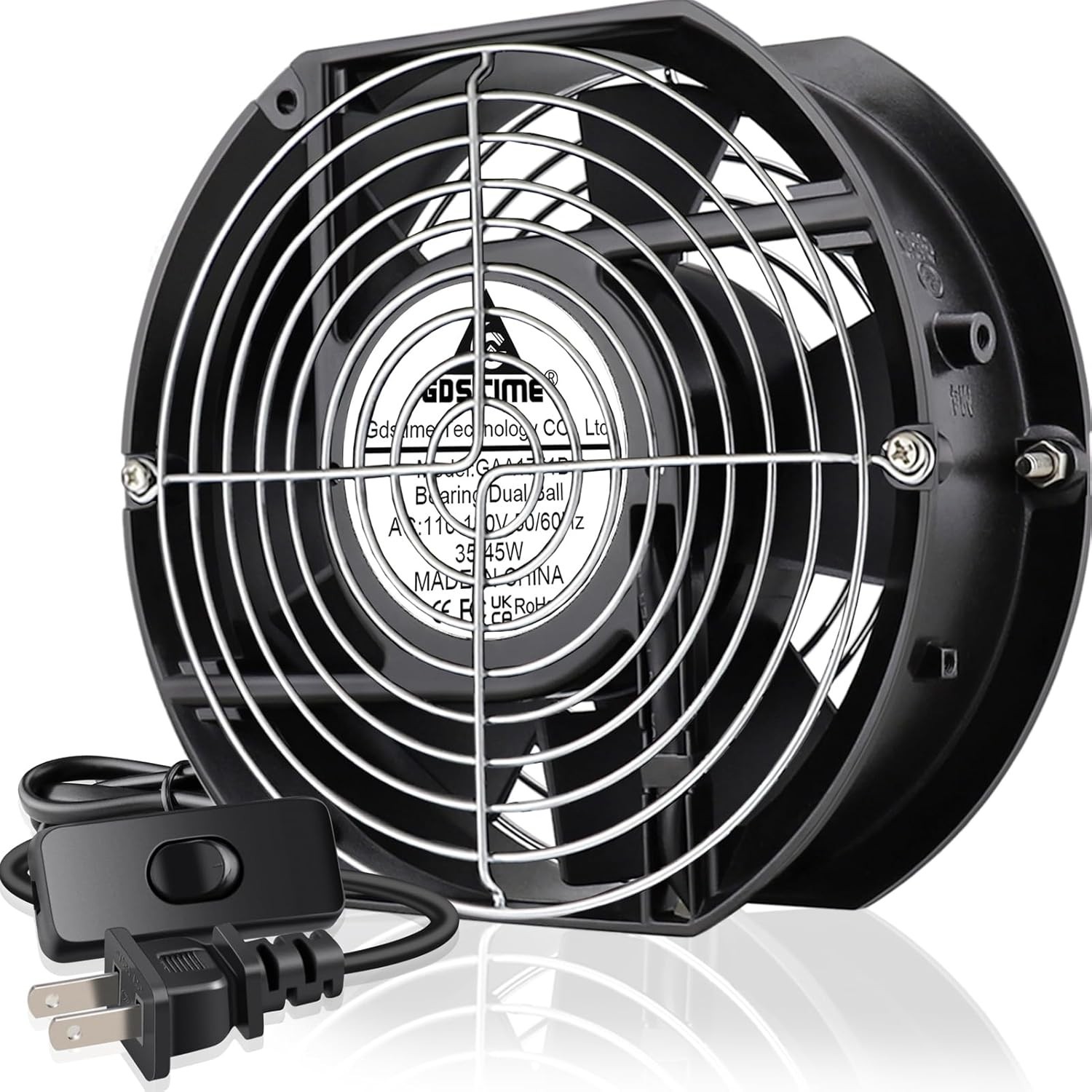 Quiet Operation 172mm Cooling Fan – 58 dB for Industrial & DIY Applications