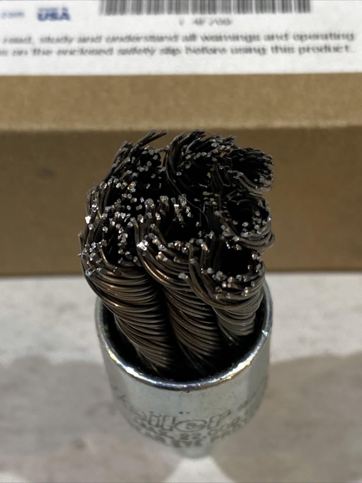 WEILER 90192 Crs Knot Wire End Brush,Steel,3/4 In. 4F709 1/4″ Shank FREE SHIP!