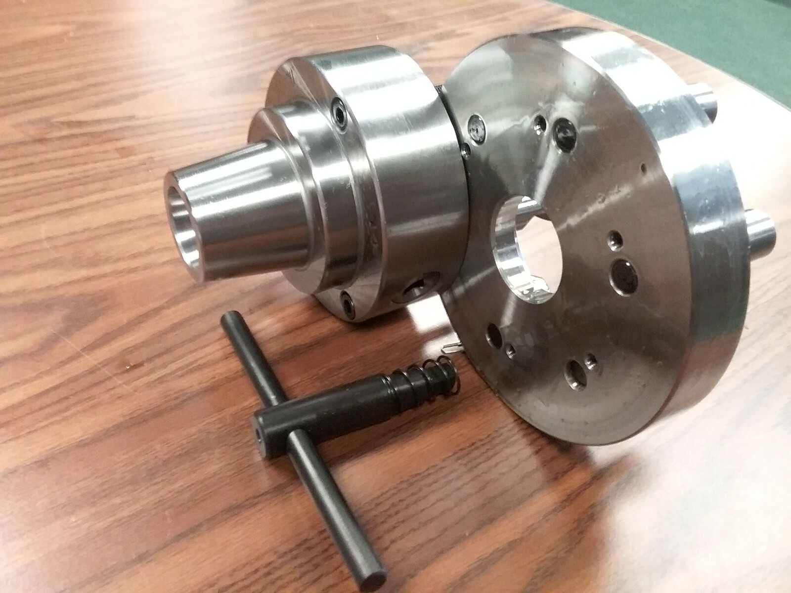 5C Collet Chuck with D1-5, D5 semi-finished adapter, Chuck Dia. 5″ #5C-05F0