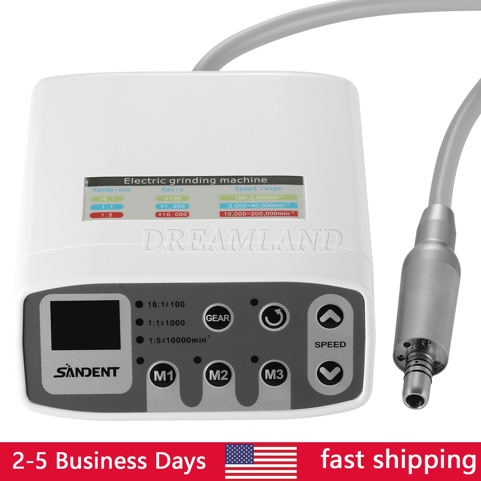 Dental Brushless Electric Micromotor /+1:5 1:4.2 LED Fiber Optic Contra Angle MN