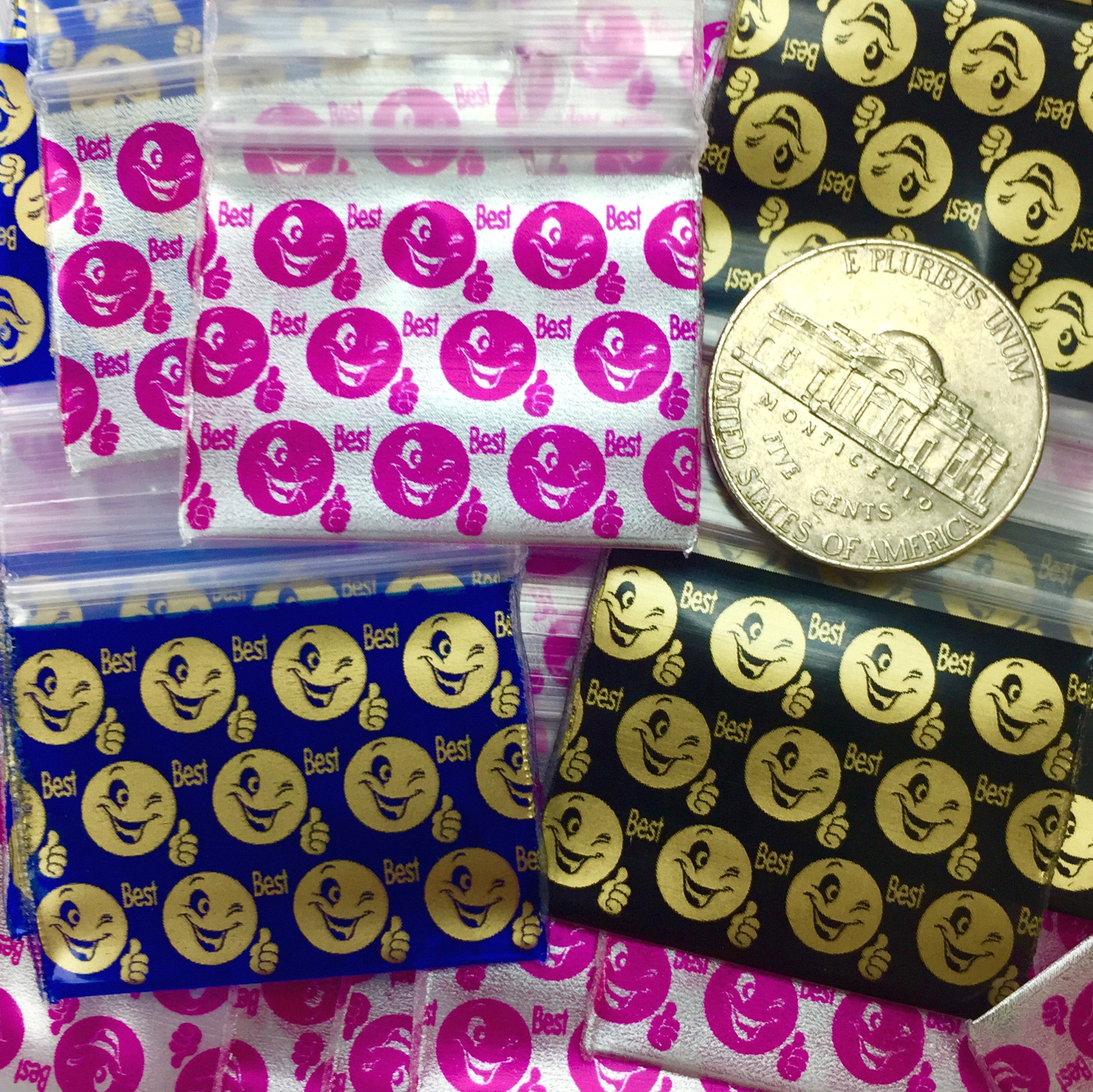 BaggiesSince1987 – 12510 Design ZipBags 1000PCS METALLIC 30 DSN MIX, READ DETAIL