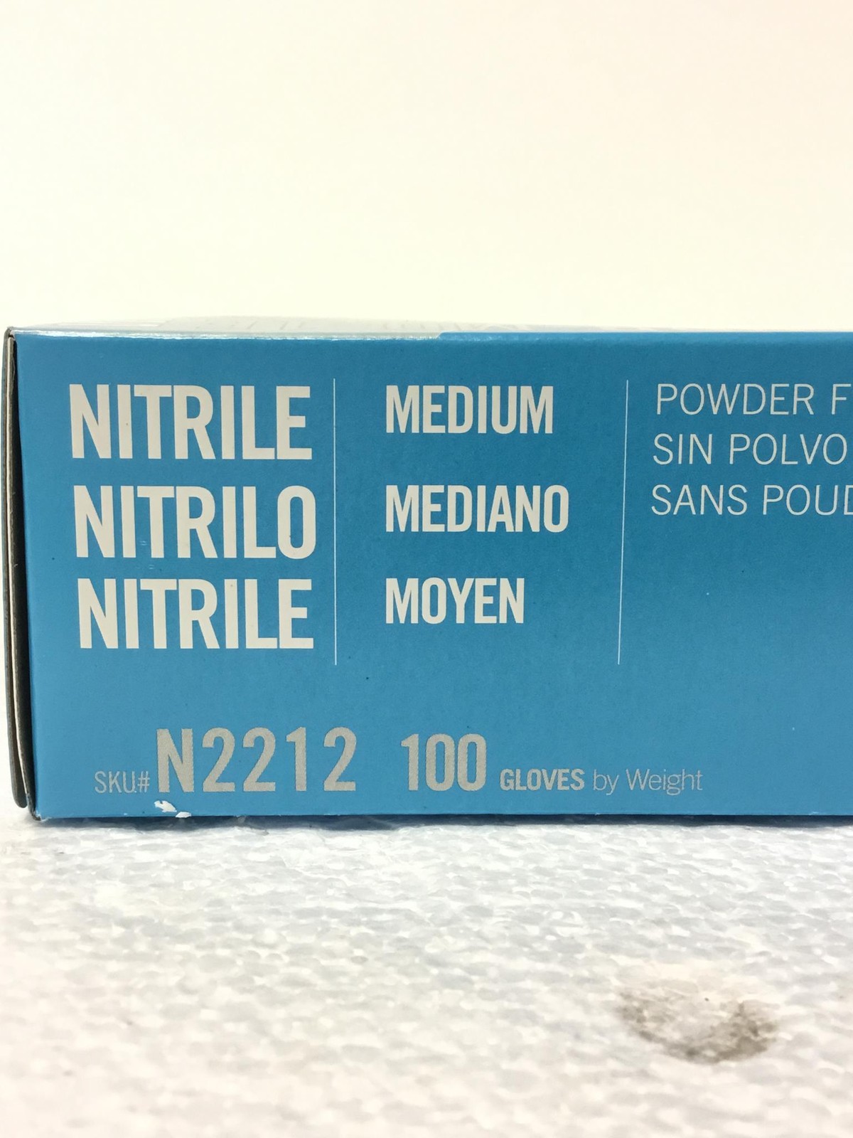 Safety Zone N2212 Nitrile Gloves M Blue Latex-Free 1000ct 10×100 – New